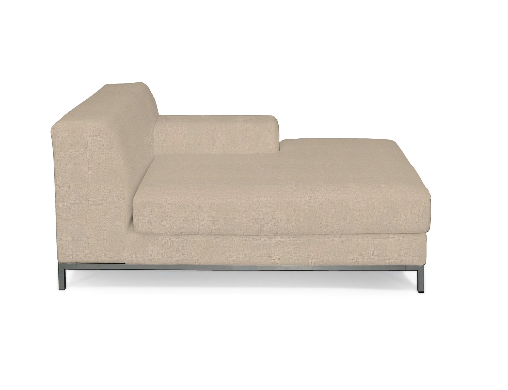 Bezug für Kramfors Sofa Recamiere rechts Farbe beige Stoff strukturiert