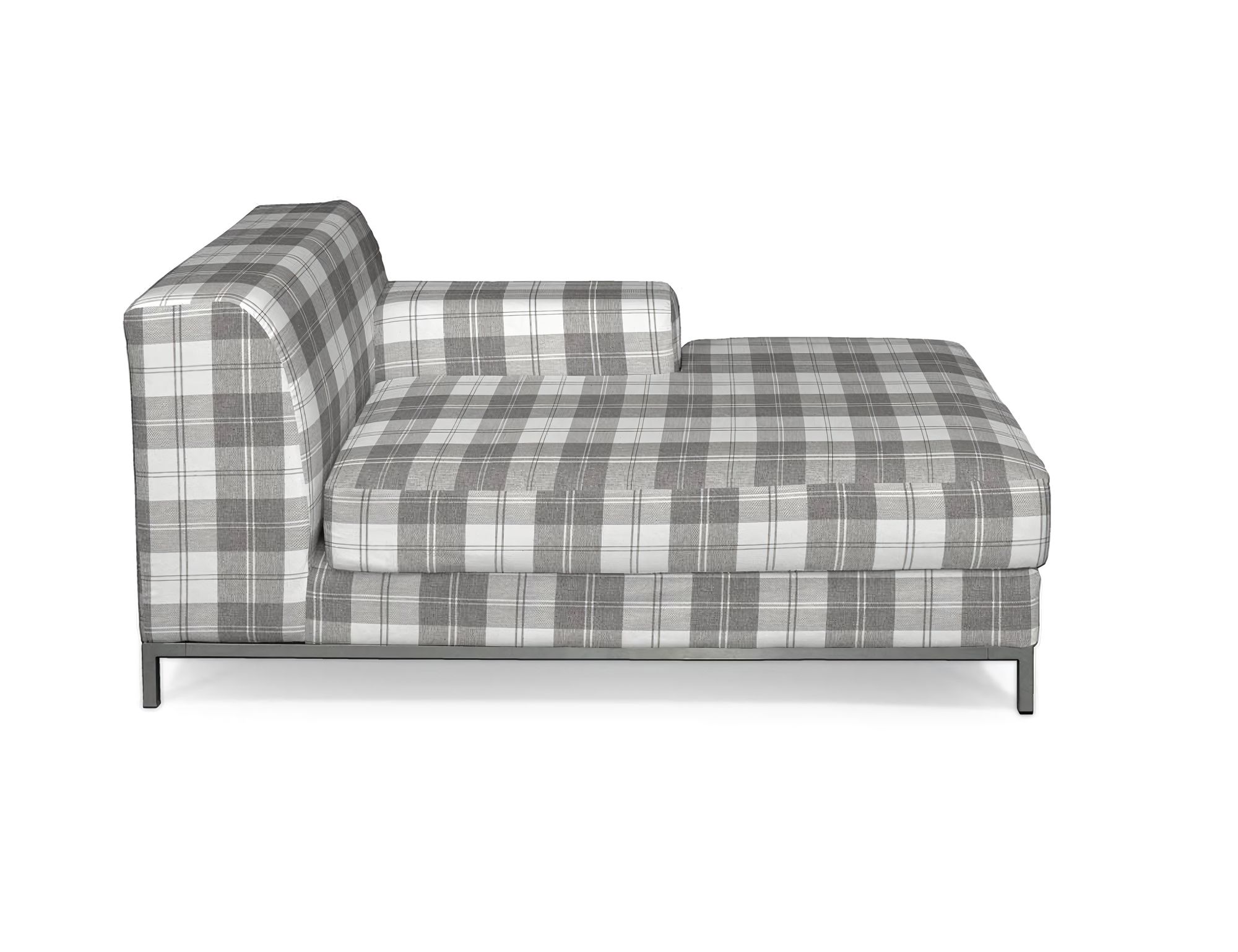 Bezug für Kramfors Sofa Recamiere rechts Farbe grau Stoff strukturiert, gemustert