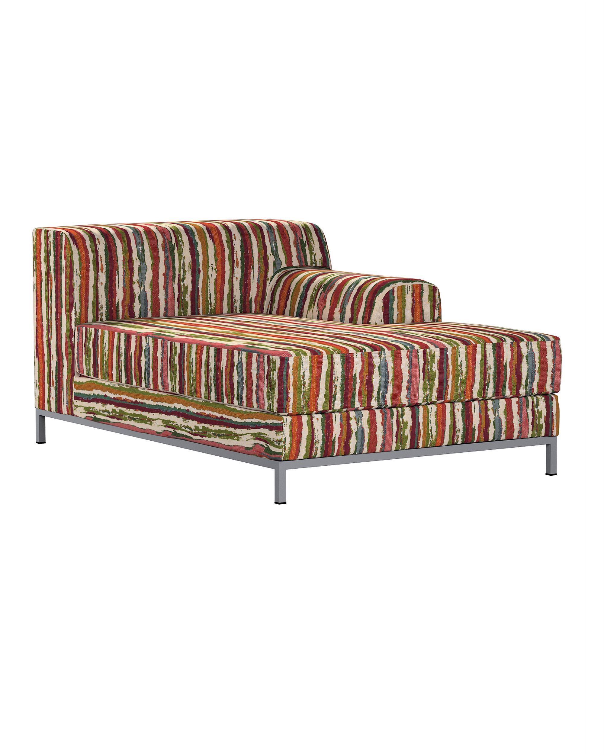 Bezug für Kramfors Sofa Recamiere rechts Farbe bunt Stoff strukturiert, gemustert