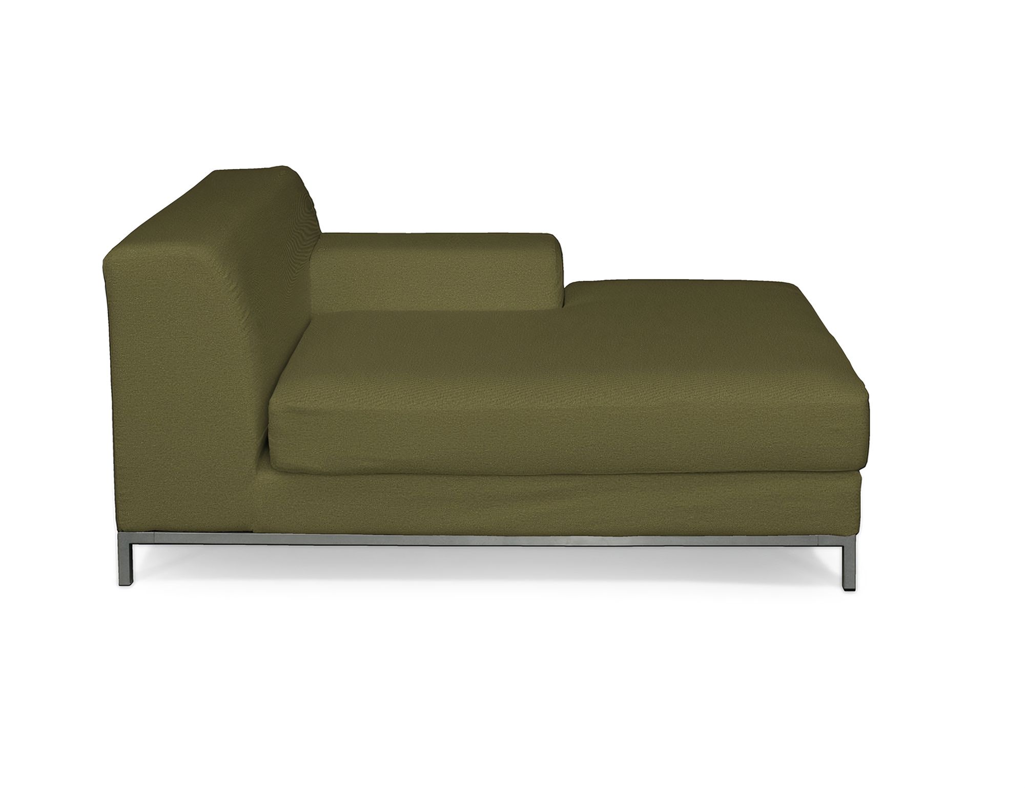 Bezug für Kramfors Sofa Recamiere rechts Farbe grün Stoff strukturiert