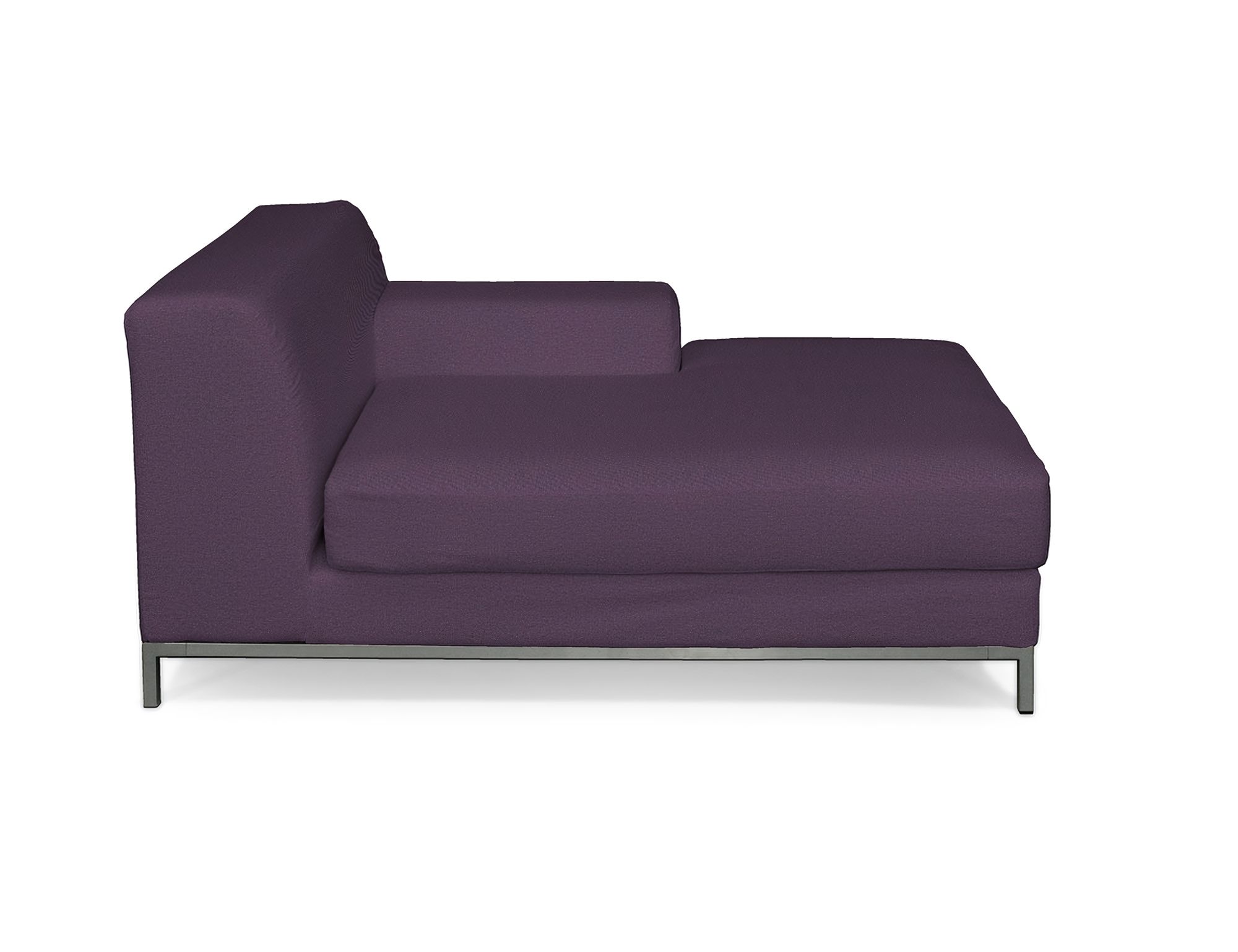 Bezug für Kramfors Sofa Recamiere rechts Farbe violett Stoff strukturiert