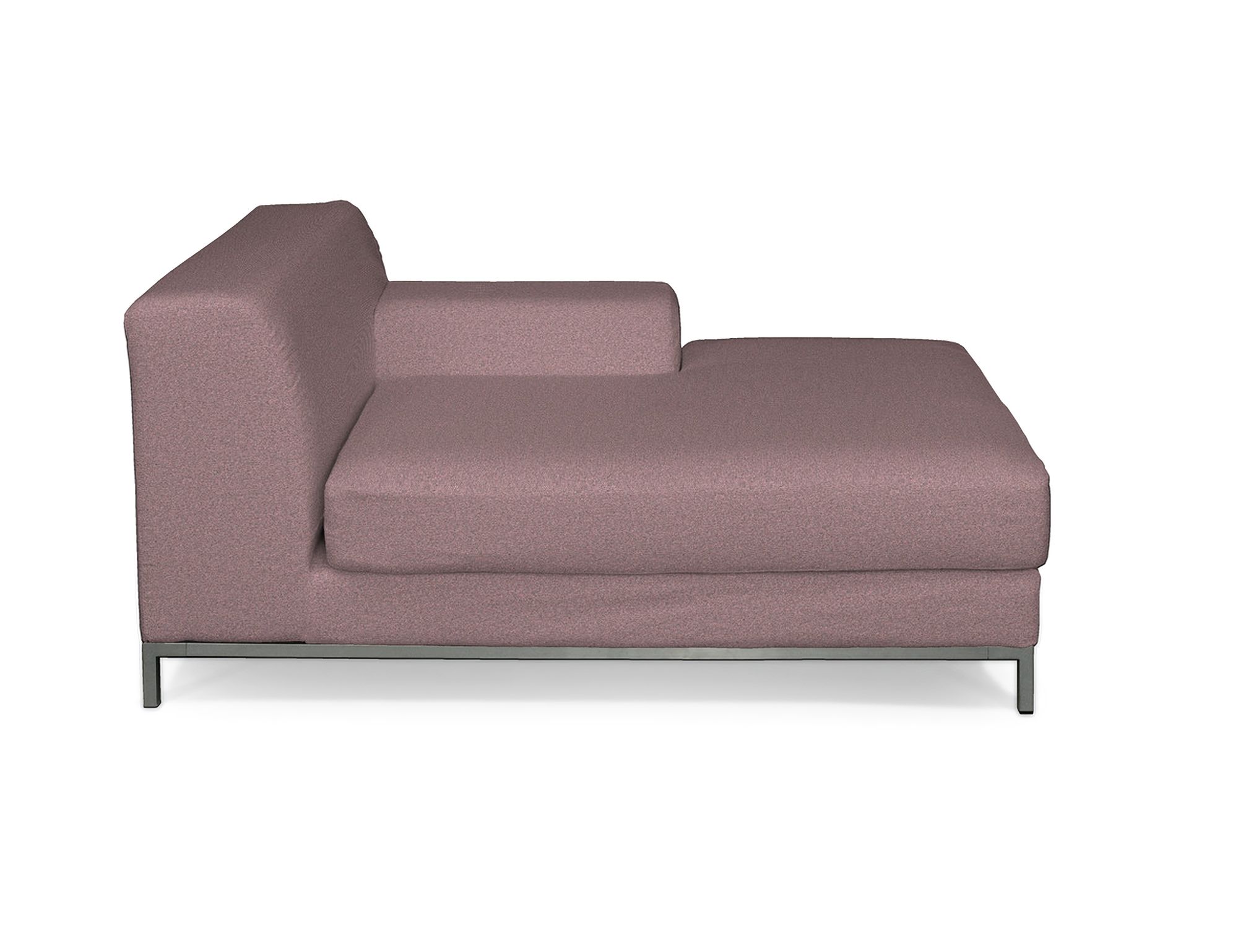 Bezug für Kramfors Sofa Recamiere rechts Farbe rosa Stoff strukturiert