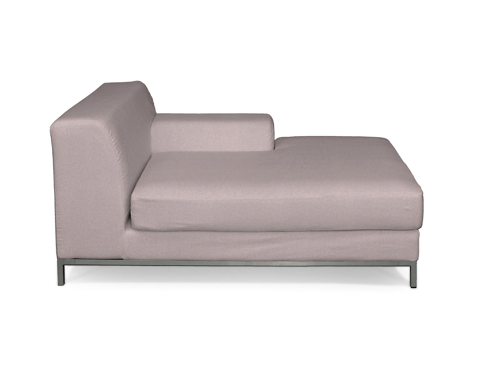 Bezug für Kramfors Sofa Recamiere rechts Farbe rosa Stoff strukturiert