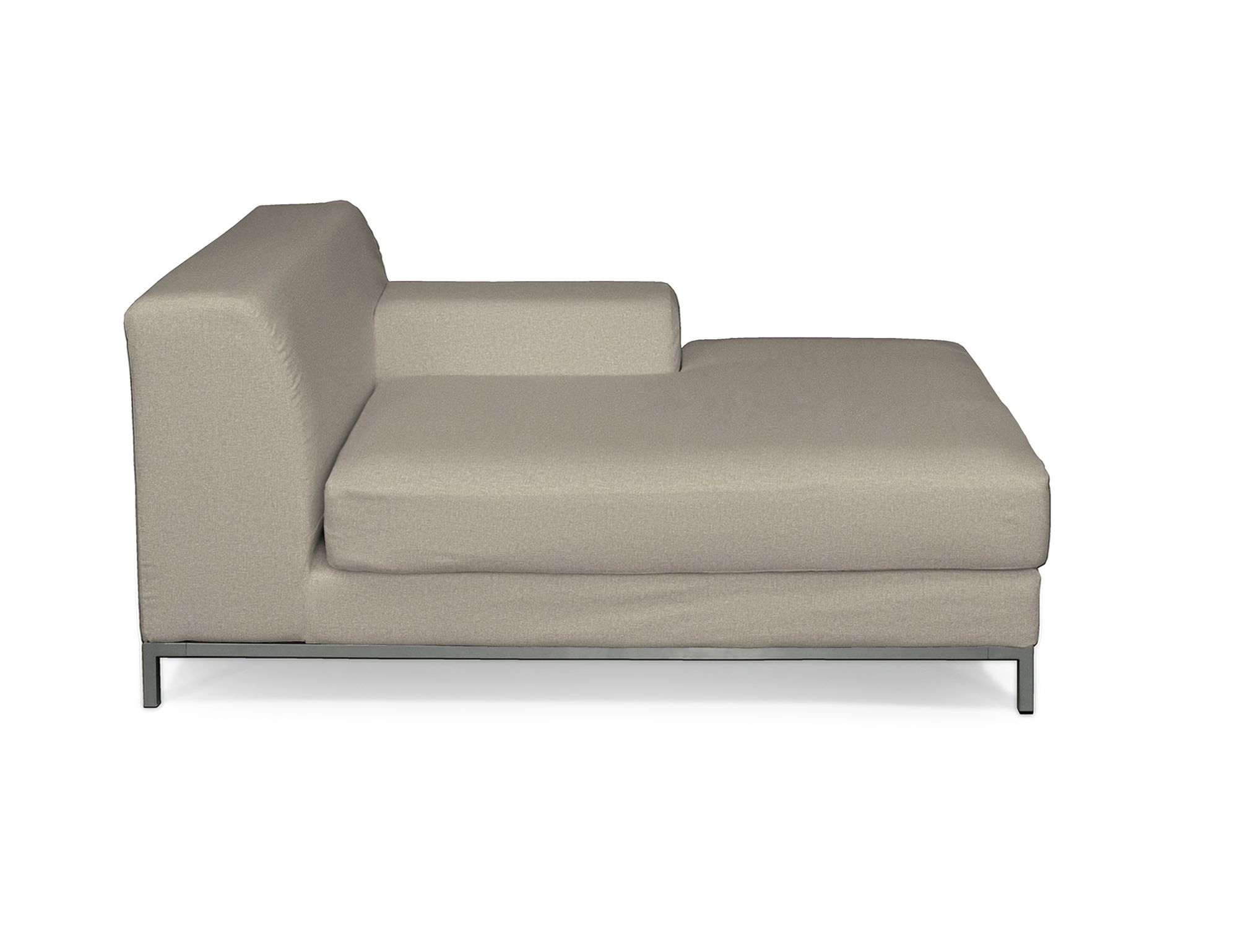 Bezug für Kramfors Sofa Recamiere rechts Farbe beige Stoff strukturiert