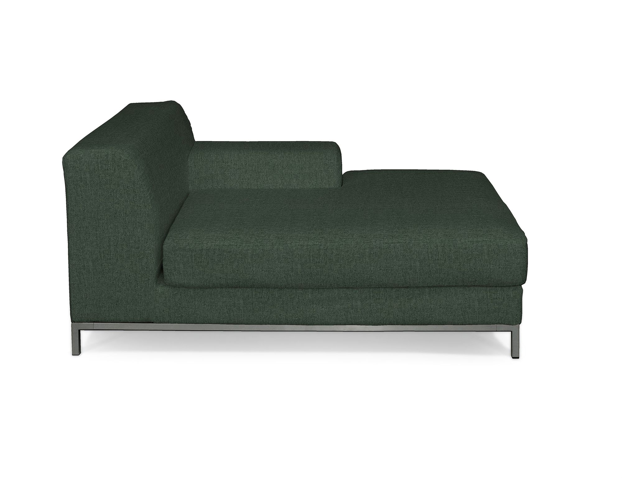 Bezug für Kramfors Sofa Recamiere rechts Farbe grün Stoff strukturiert