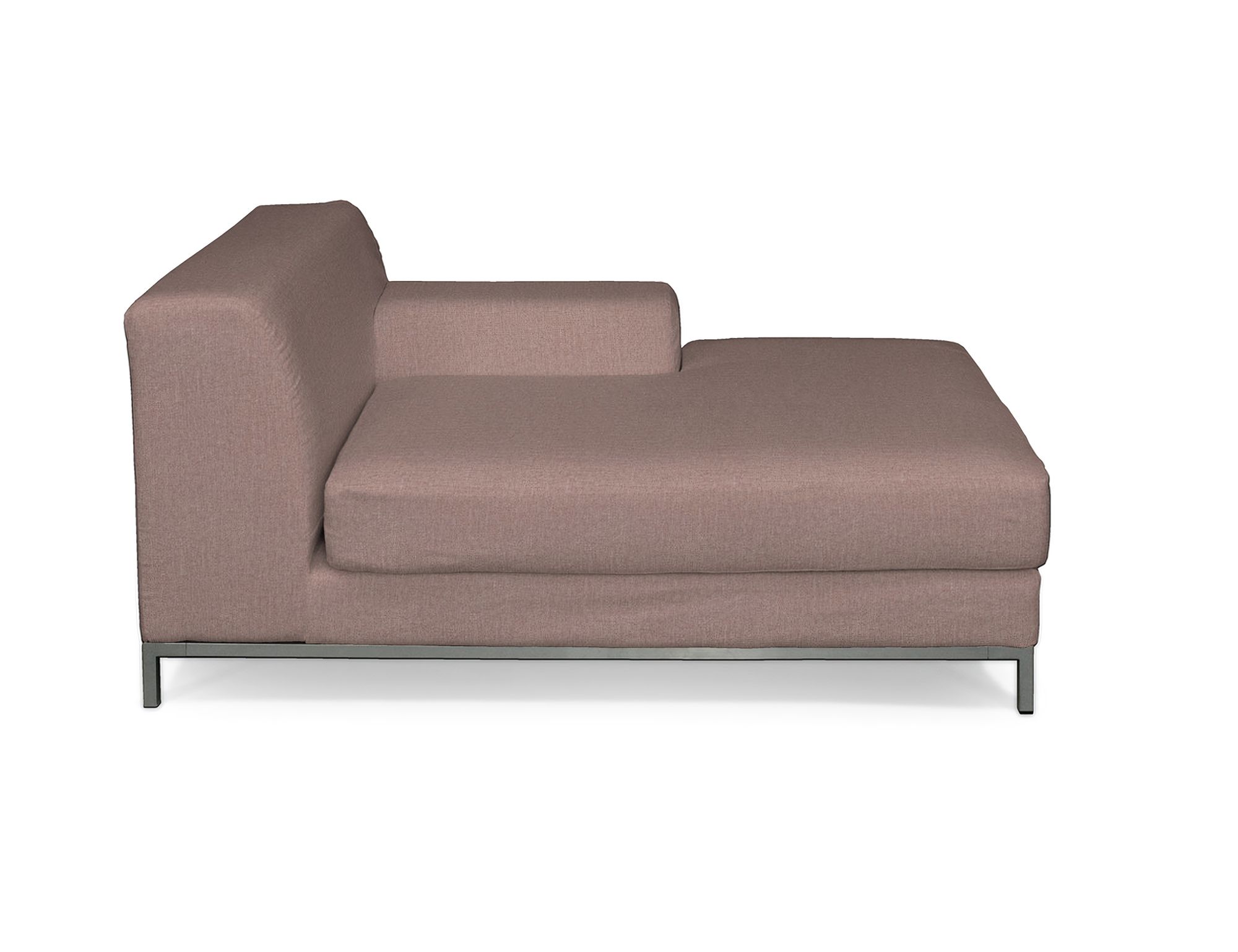 Bezug für Kramfors Sofa Recamiere rechts Farbe rosa Stoff strukturiert