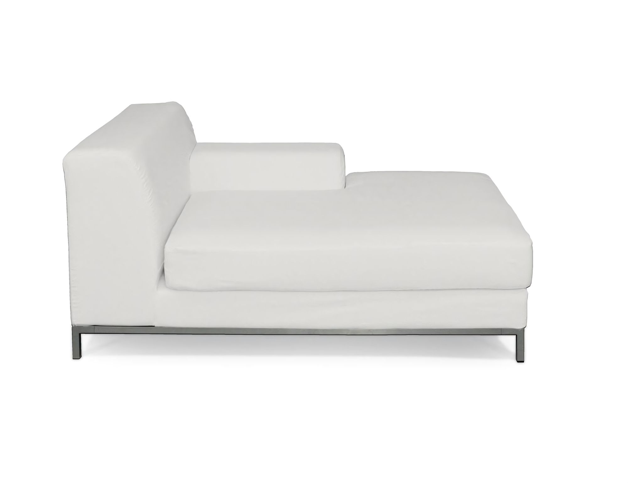 Bezug für Kramfors Sofa Recamiere rechts Farbe beige Stoff strukturiert