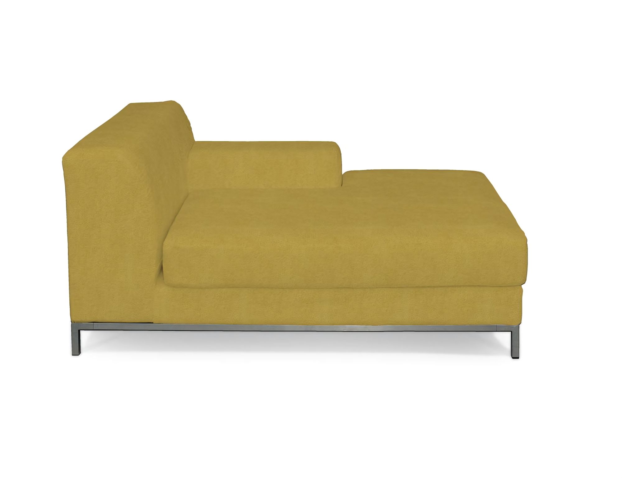 Bezug für Kramfors Sofa Recamiere rechts Farbe gelb Stoff strukturiert