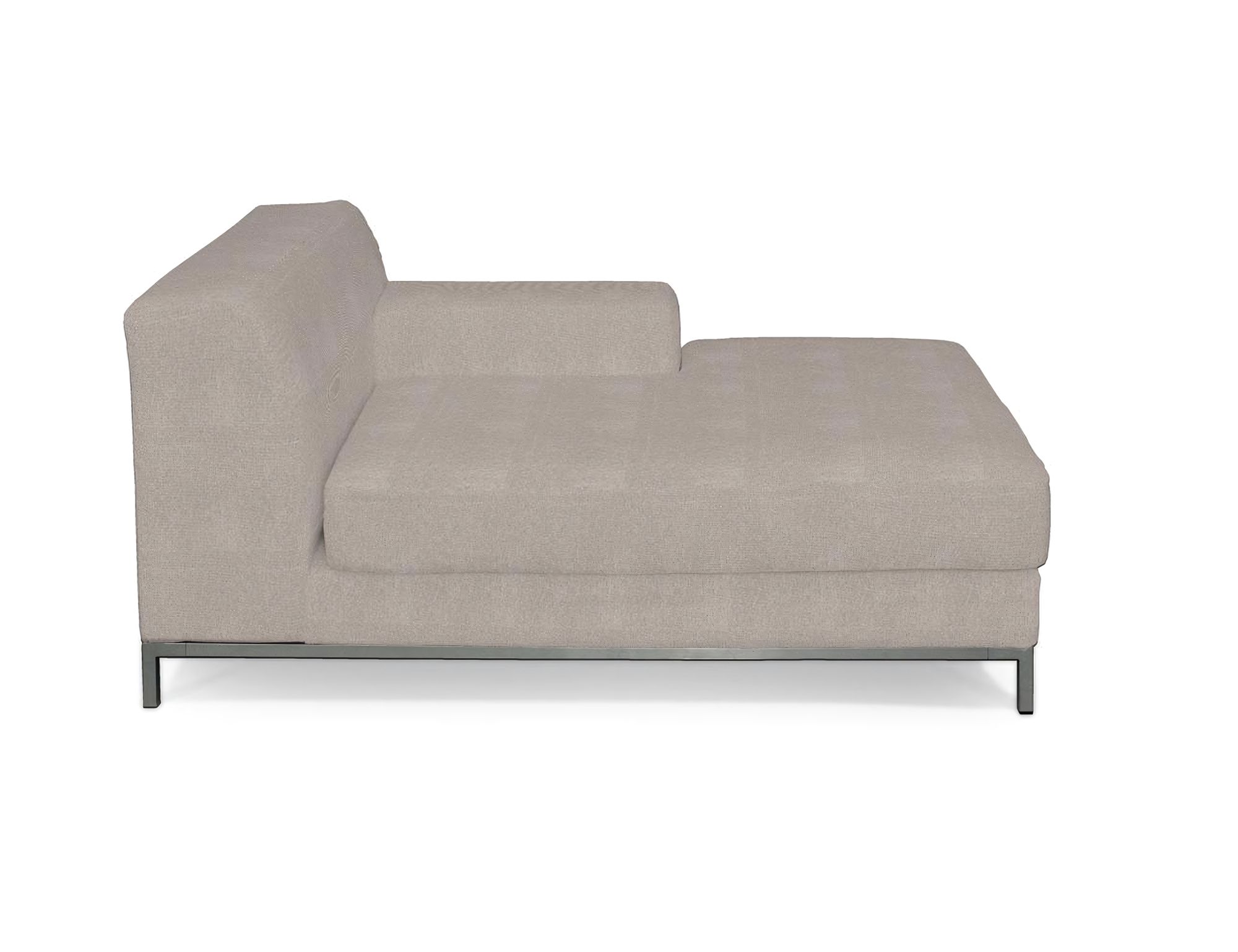 Bezug für Kramfors Sofa Recamiere rechts Farbe beige Stoff strukturiert