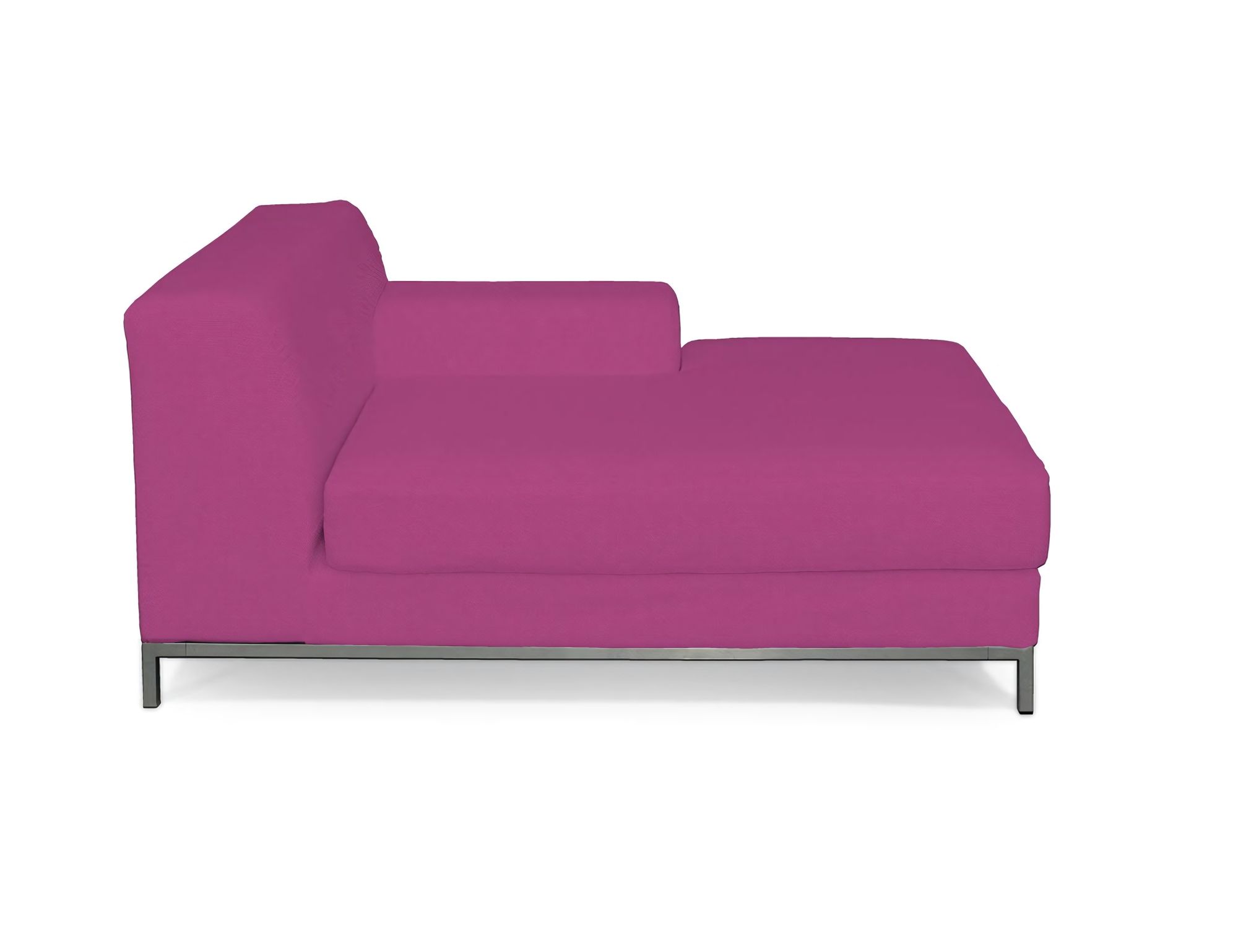 Bezug für Kramfors Sofa Recamiere rechts Farbe rosa Stoff strukturiert