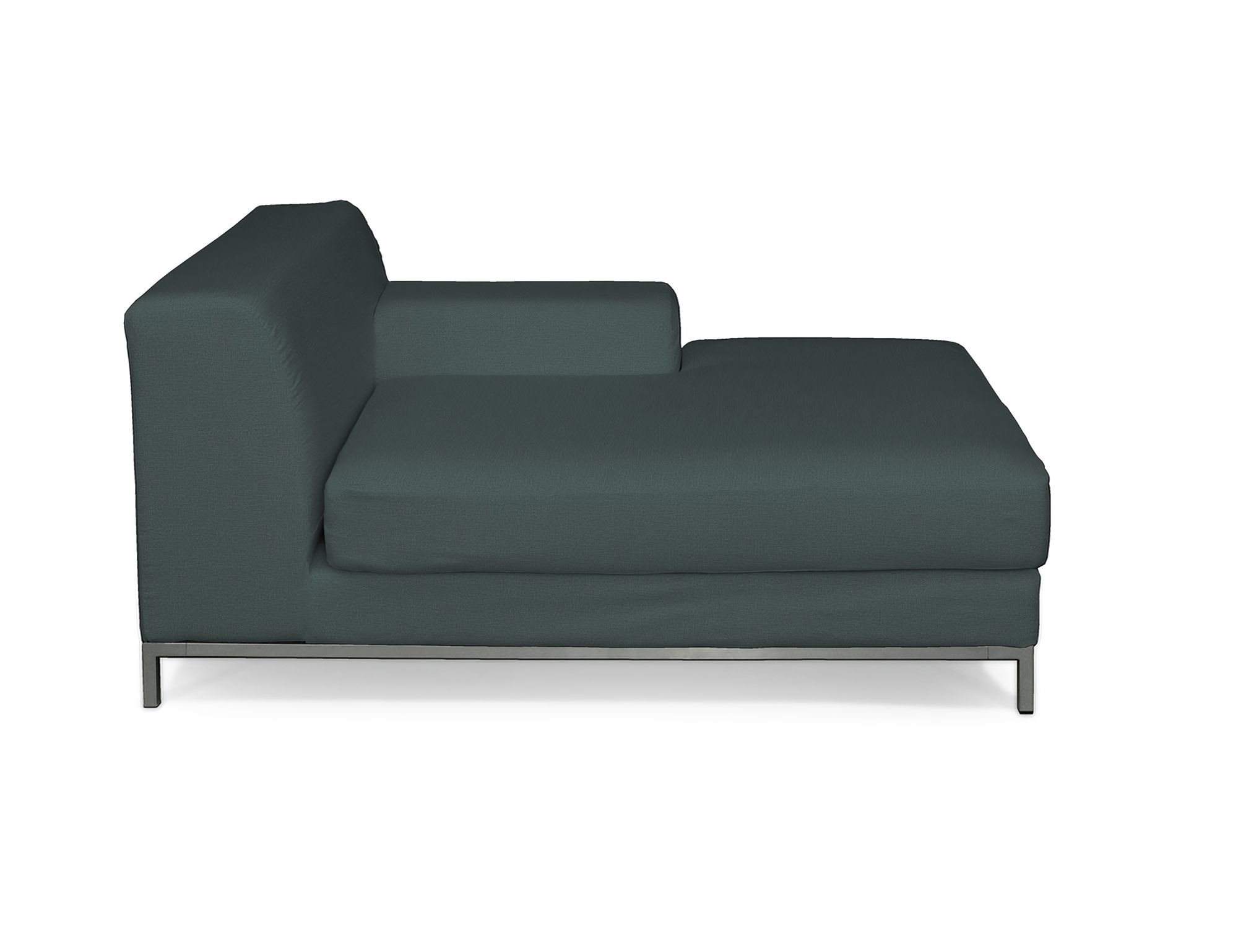 Bezug für Kramfors Sofa Recamiere rechts Farbe grün Stoff samt