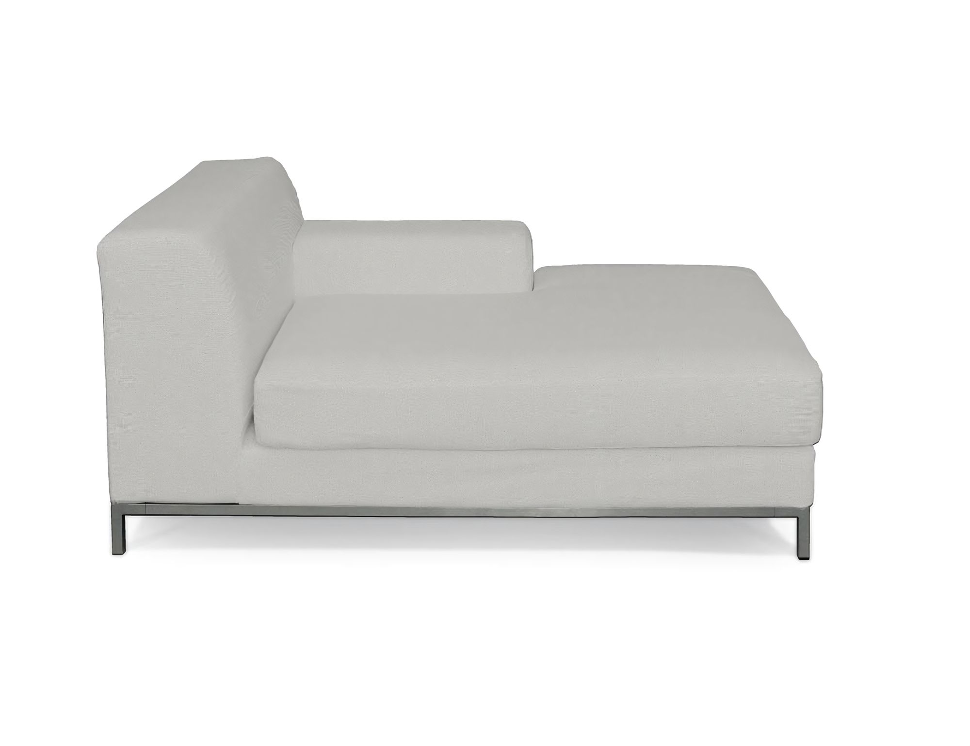 Bezug für Kramfors Sofa Recamiere rechts Farbe grau Stoff strukturiert
