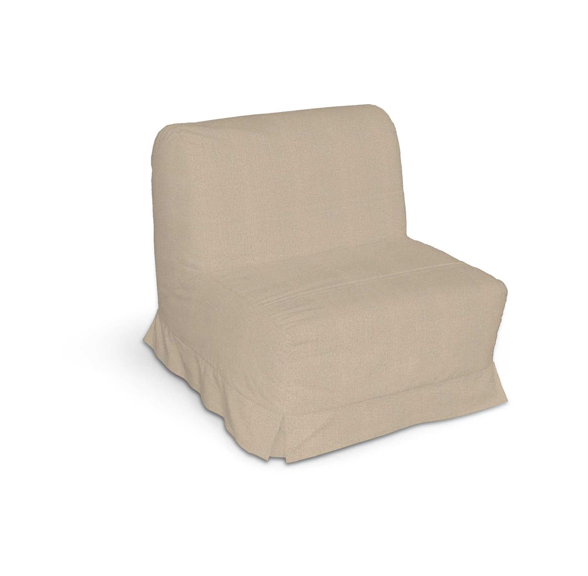 Bezug für Lycksele Sessel mit Kellerfalten Farbe beige Stoff strukturiert