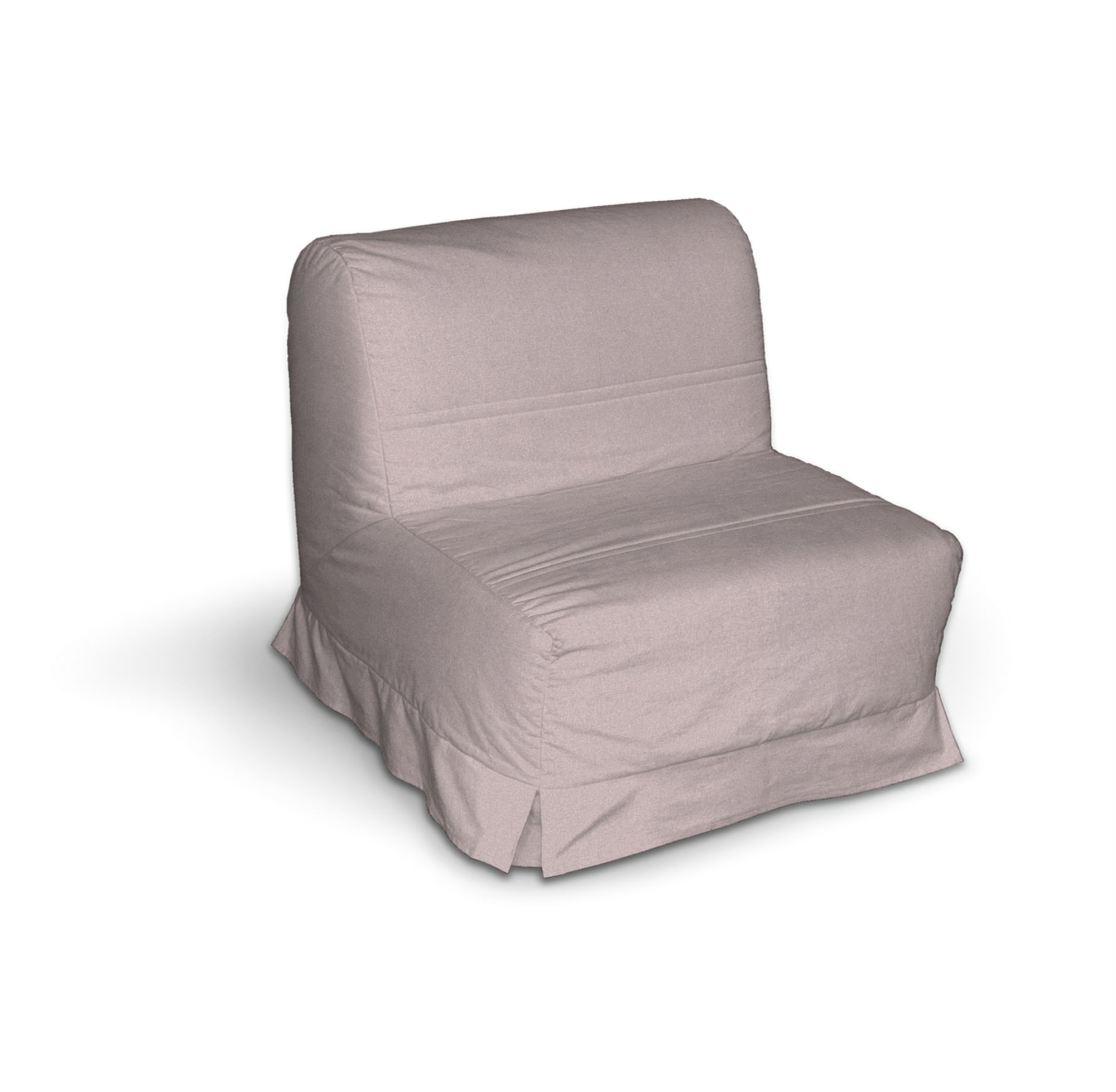 Bezug für Lycksele Sessel mit Kellerfalten Farbe rosa Stoff strukturiert