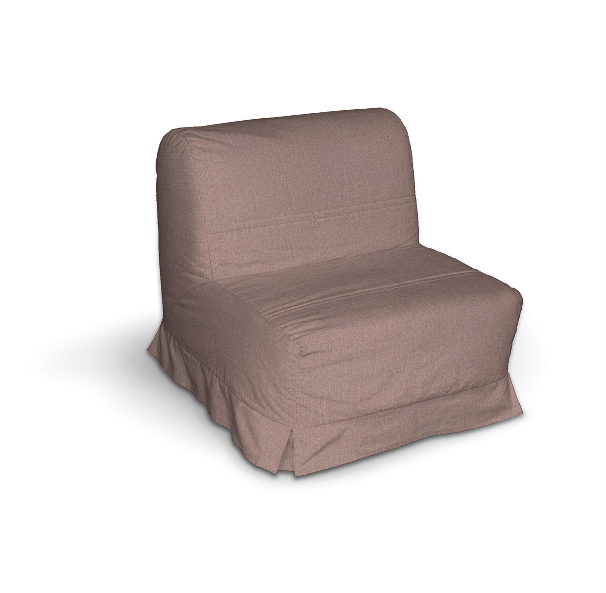 Bezug für Lycksele Sessel mit Kellerfalten Farbe rosa Stoff strukturiert