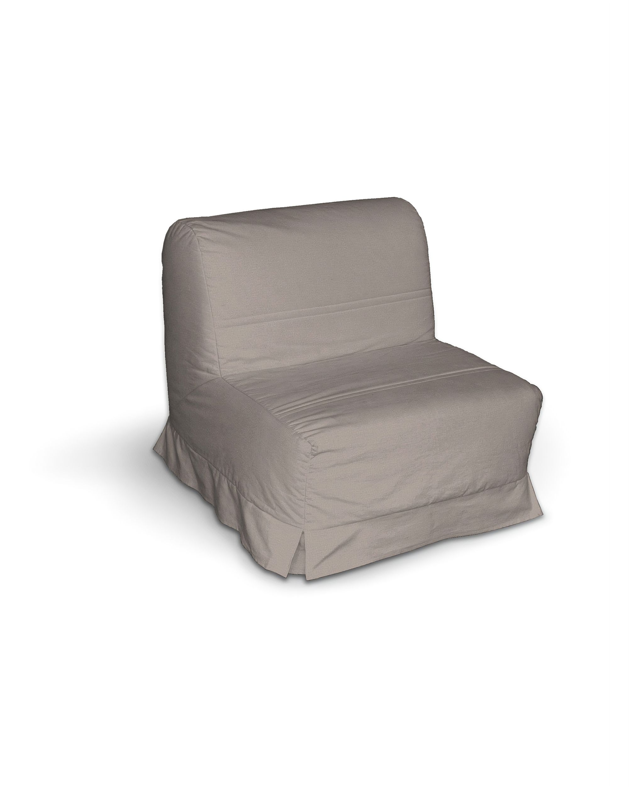 Bezug für Lycksele Sessel mit Kellerfalten Farbe beige Stoff samt