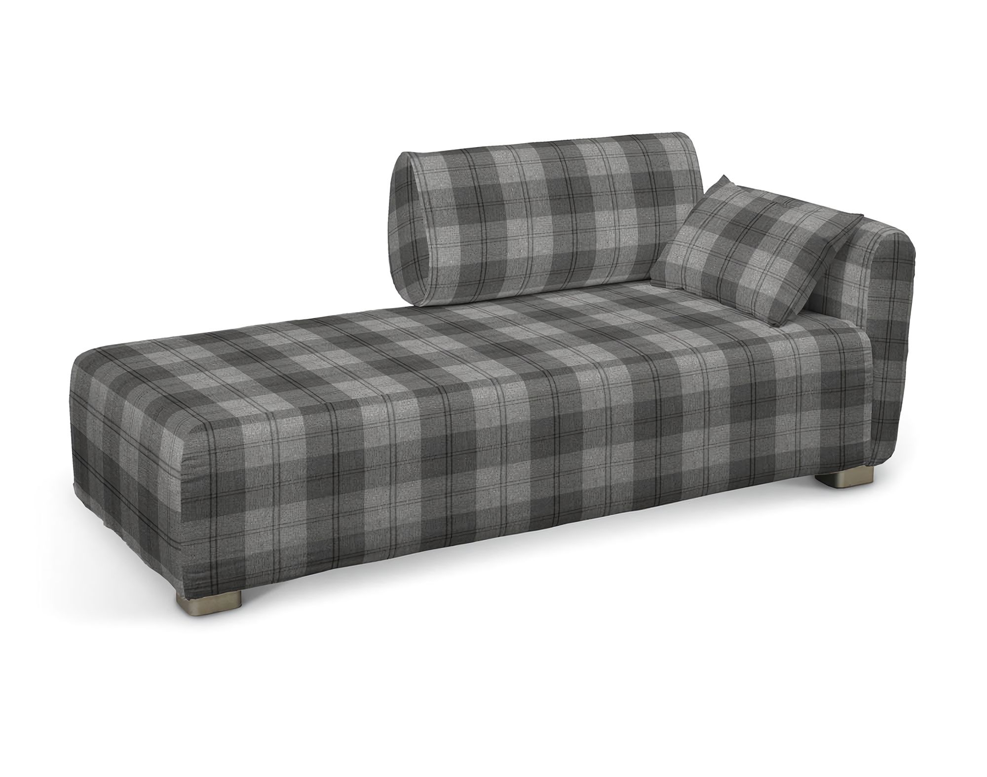 Bezug für Mysinge Recamiere Sofa Farbe grau Stoff strukturiert, gemustert