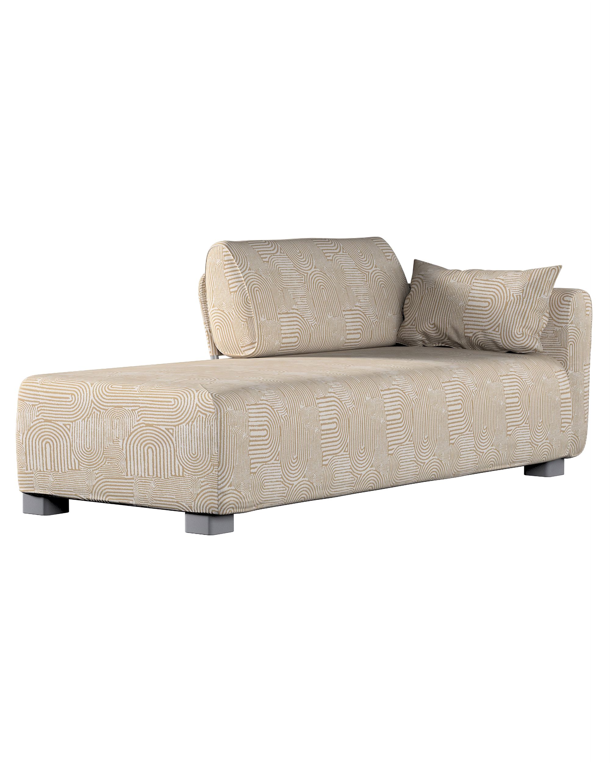 Bezug für Mysinge Recamiere Sofa Farbe beige Stoff strukturiert, gemustert