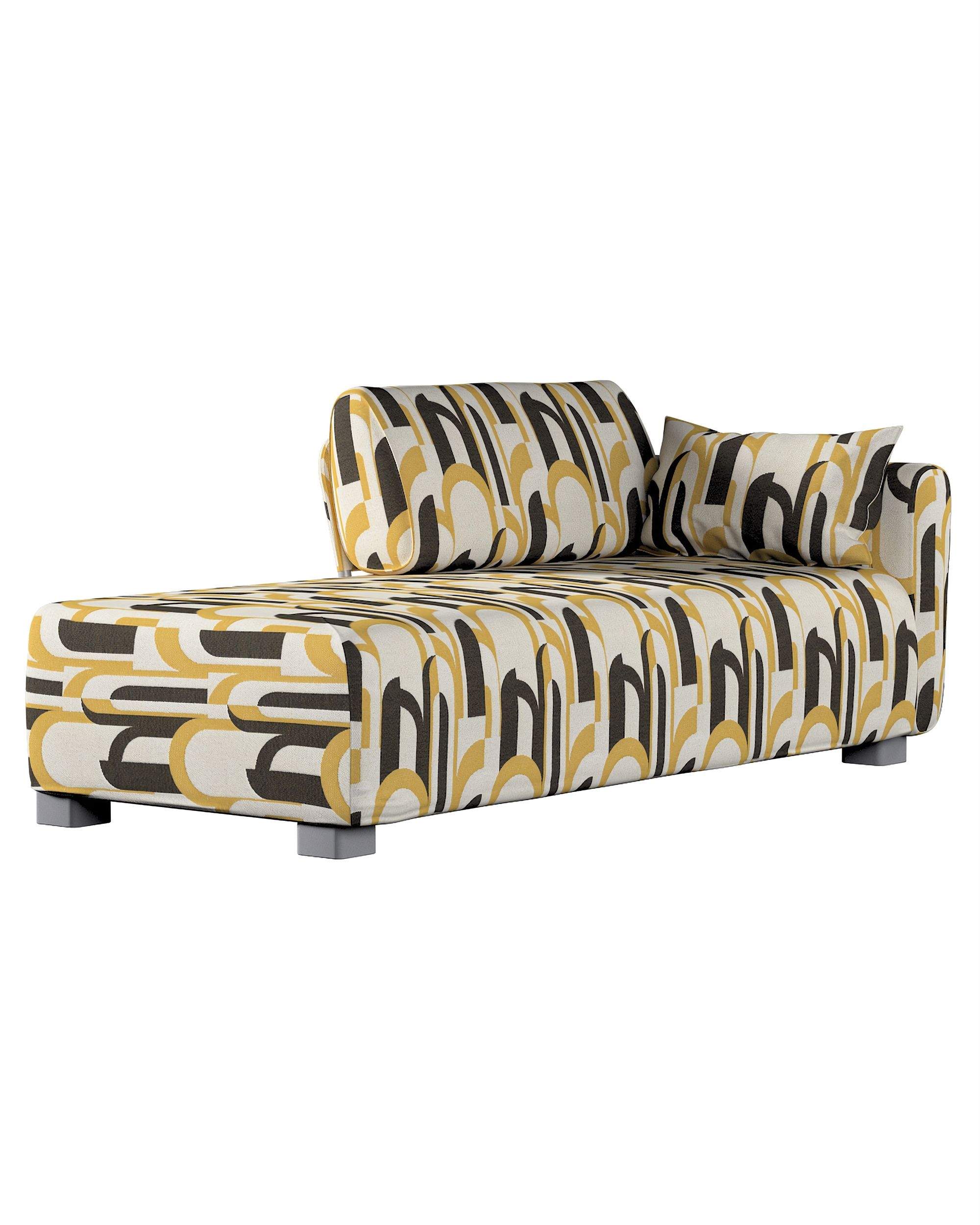 Bezug für Mysinge Recamiere Sofa Farbe bunt Stoff strukturiert, gemustert