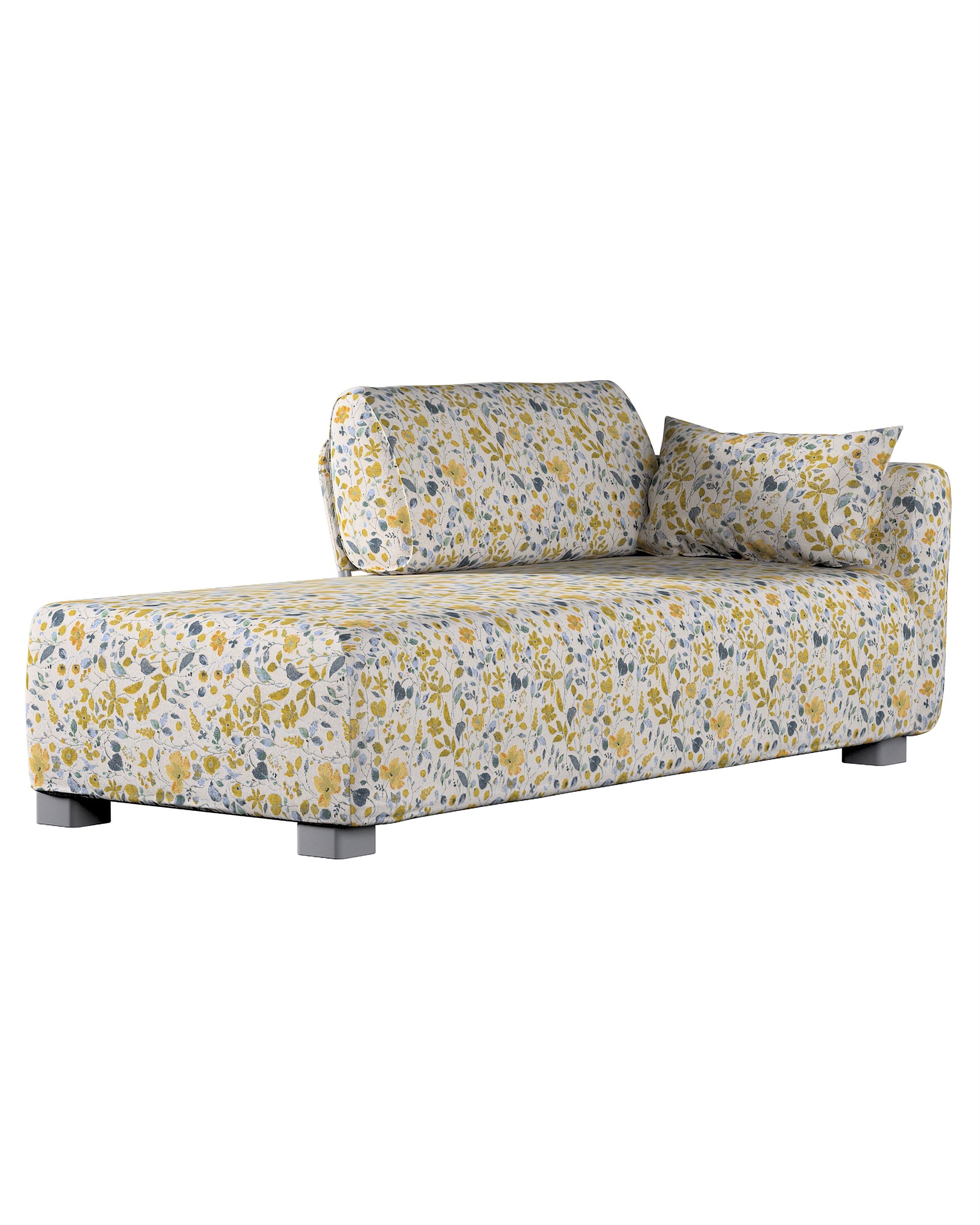 Bezug für Mysinge Recamiere Sofa Farbe gelb Stoff strukturiert, gemustert