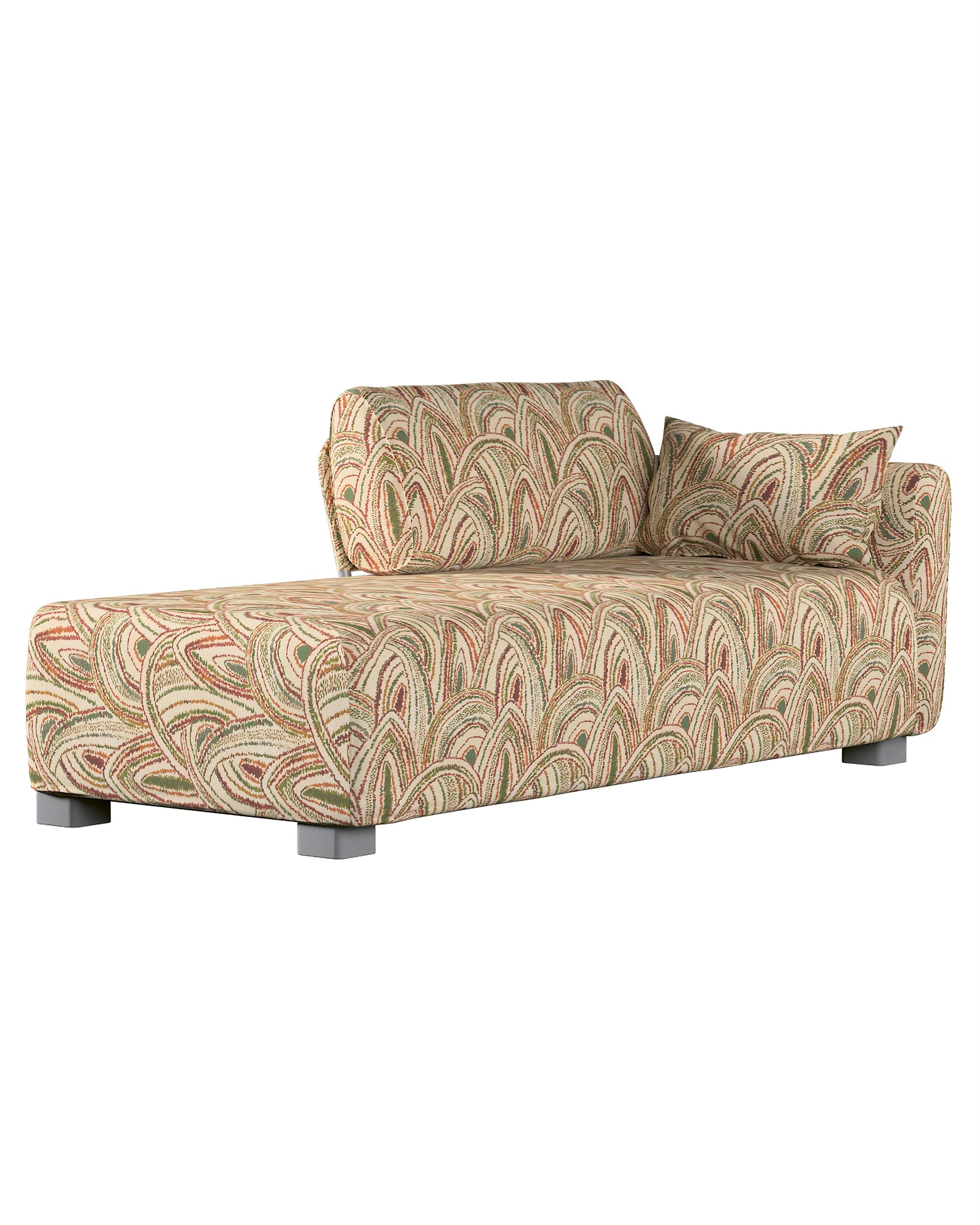 Bezug für Mysinge Recamiere Sofa Farbe bunt Stoff strukturiert, gemustert