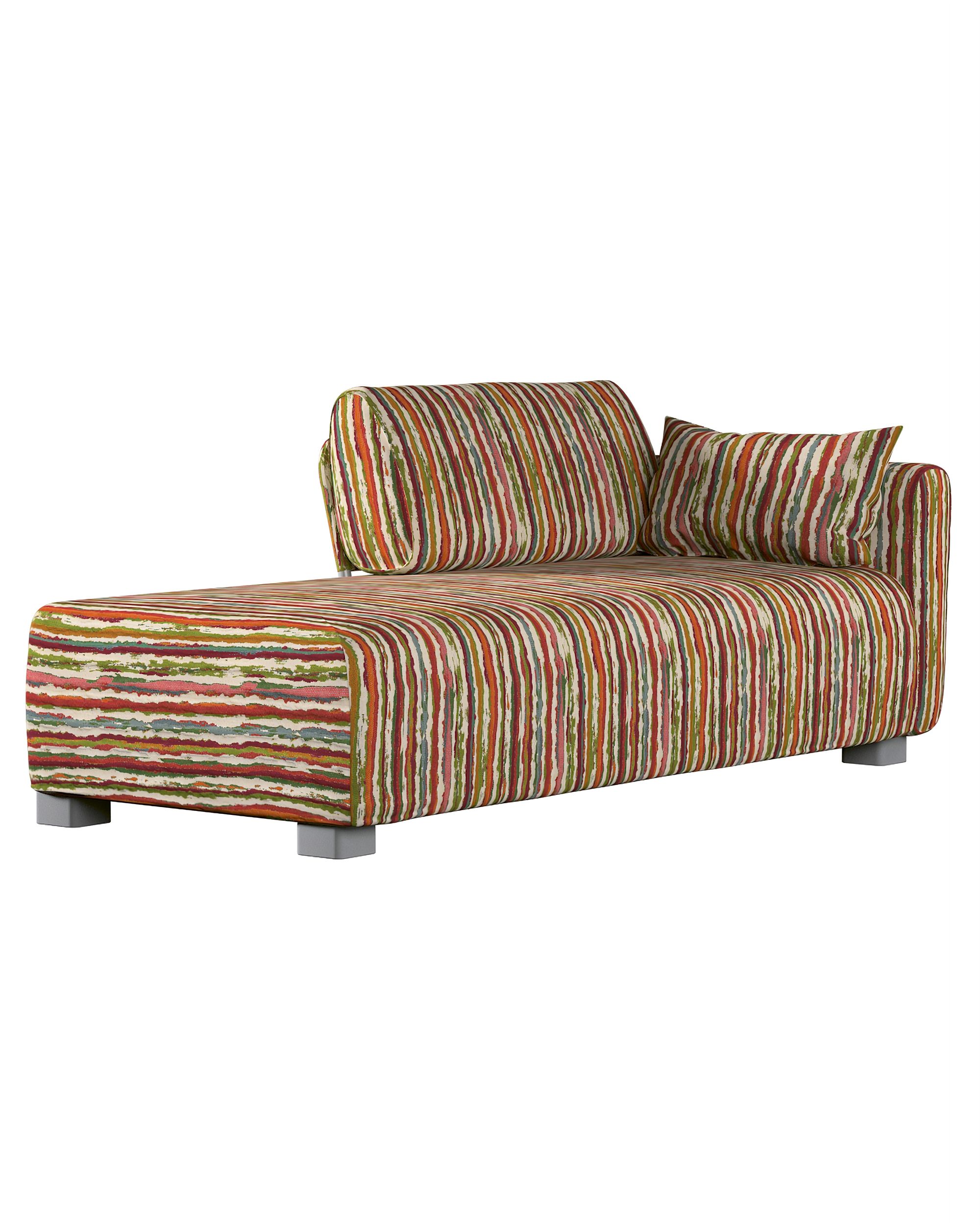 Bezug für Mysinge Recamiere Sofa Farbe bunt Stoff strukturiert, gemustert