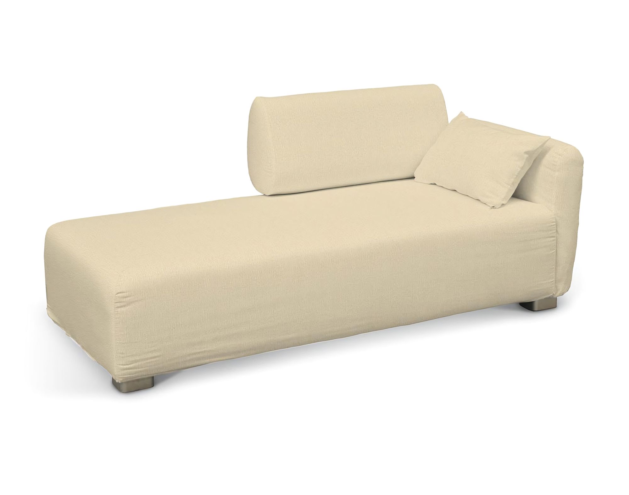 Bezug für Mysinge Recamiere Sofa Farbe creme Stoff glänzend, strukturiert