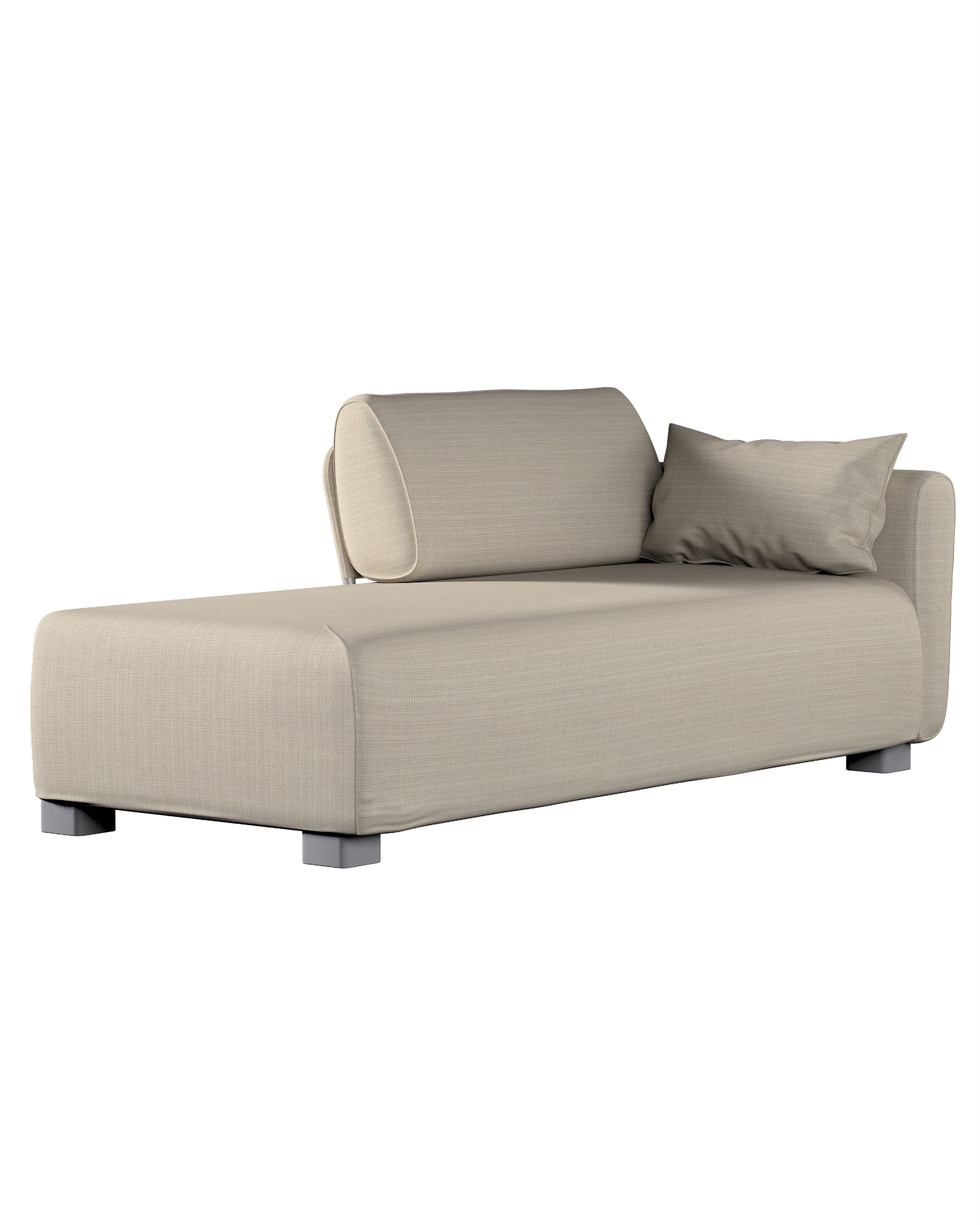 Bezug für Mysinge Recamiere Sofa Farbe beige Stoff strukturiert