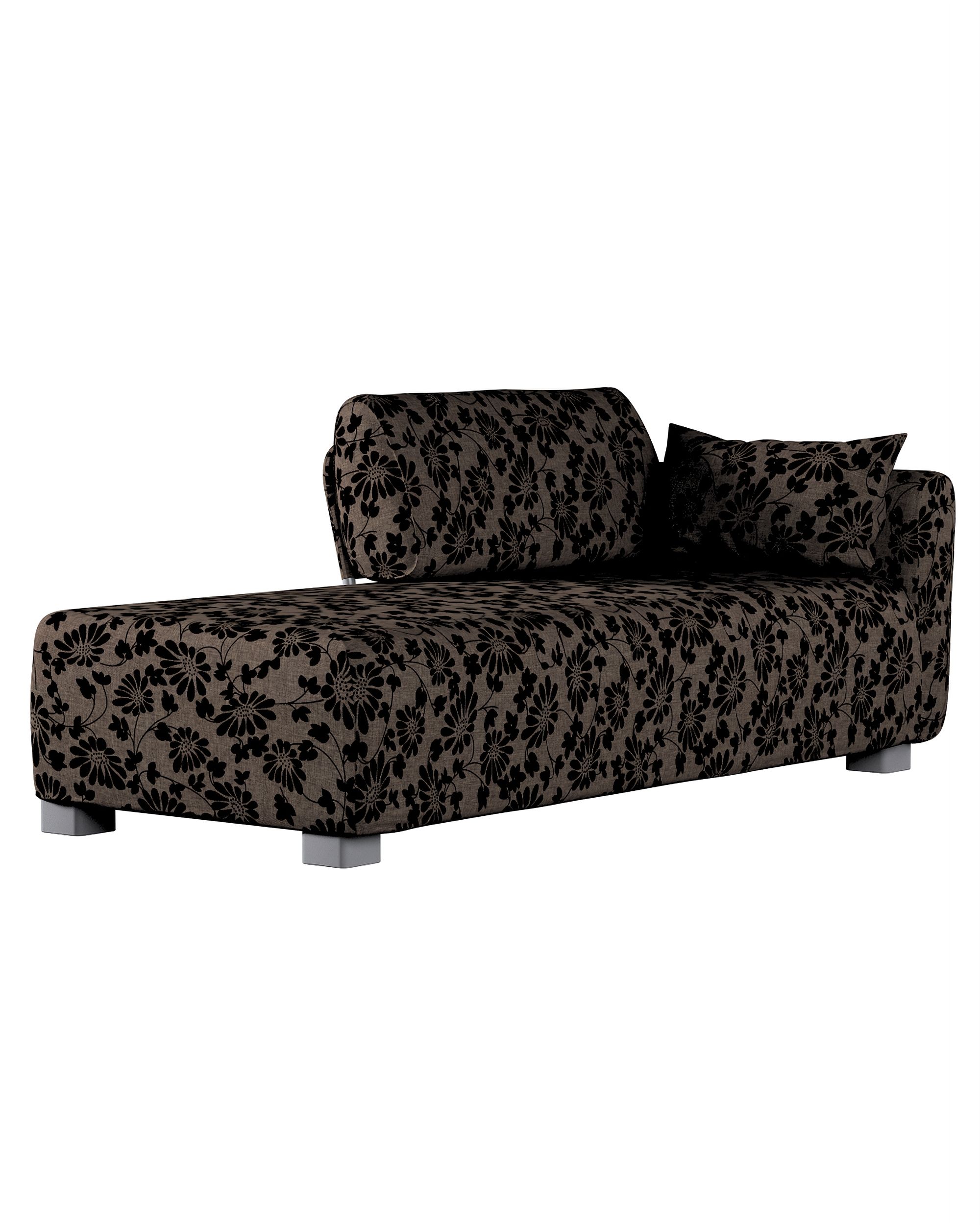 Bezug für Mysinge Recamiere Sofa Farbe braun Stoff strukturiert, gemustert