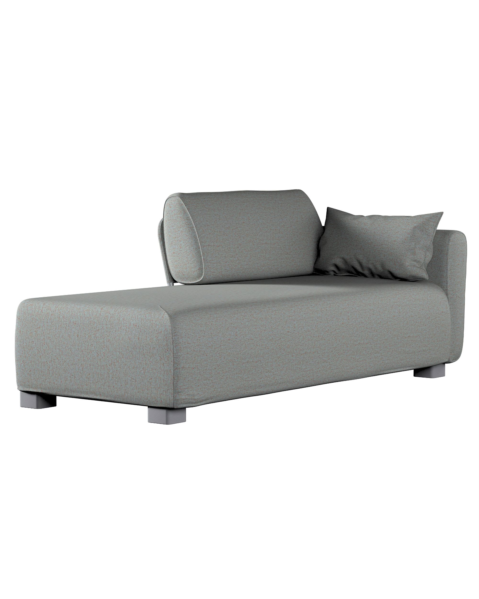 Bezug für Mysinge Recamiere Sofa Farbe blau Stoff strukturiert