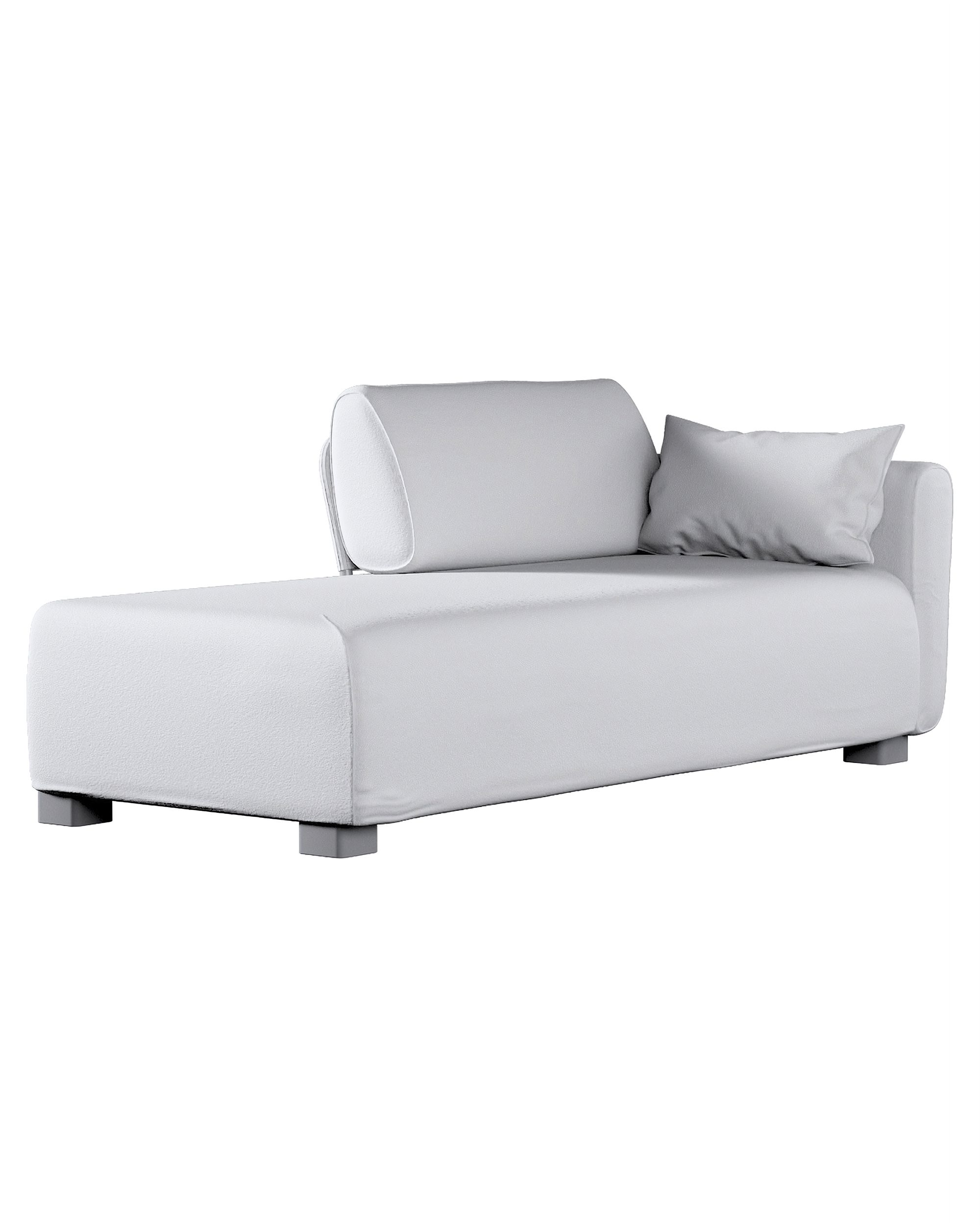 Bezug für Mysinge Recamiere Sofa Farbe weiß Stoff strukturiert