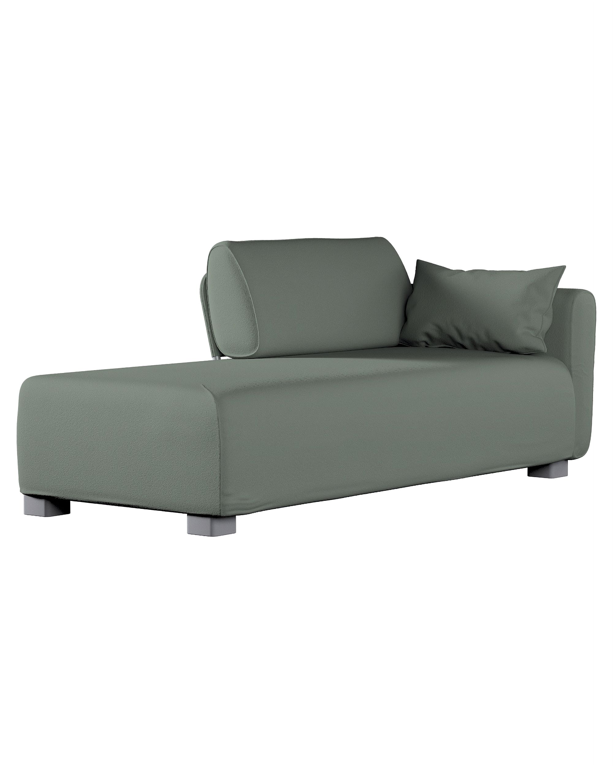 Bezug für Mysinge Recamiere Sofa Farbe grün Stoff strukturiert