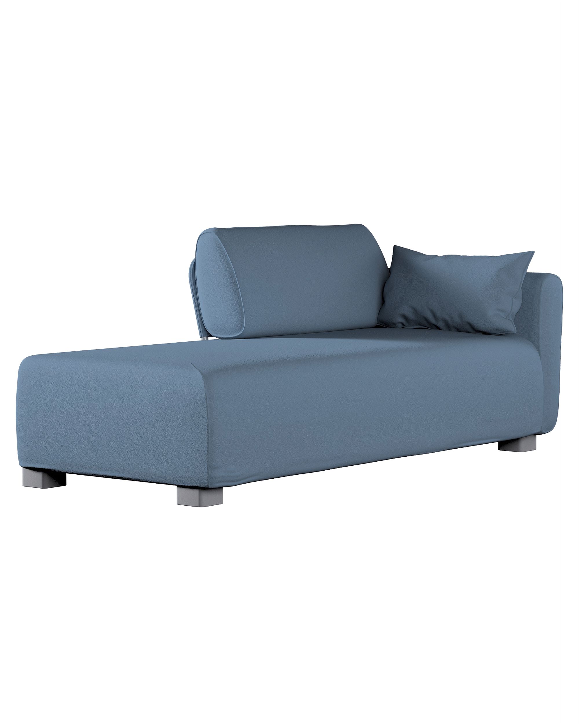 Bezug für Mysinge Recamiere Sofa Farbe blau Stoff strukturiert