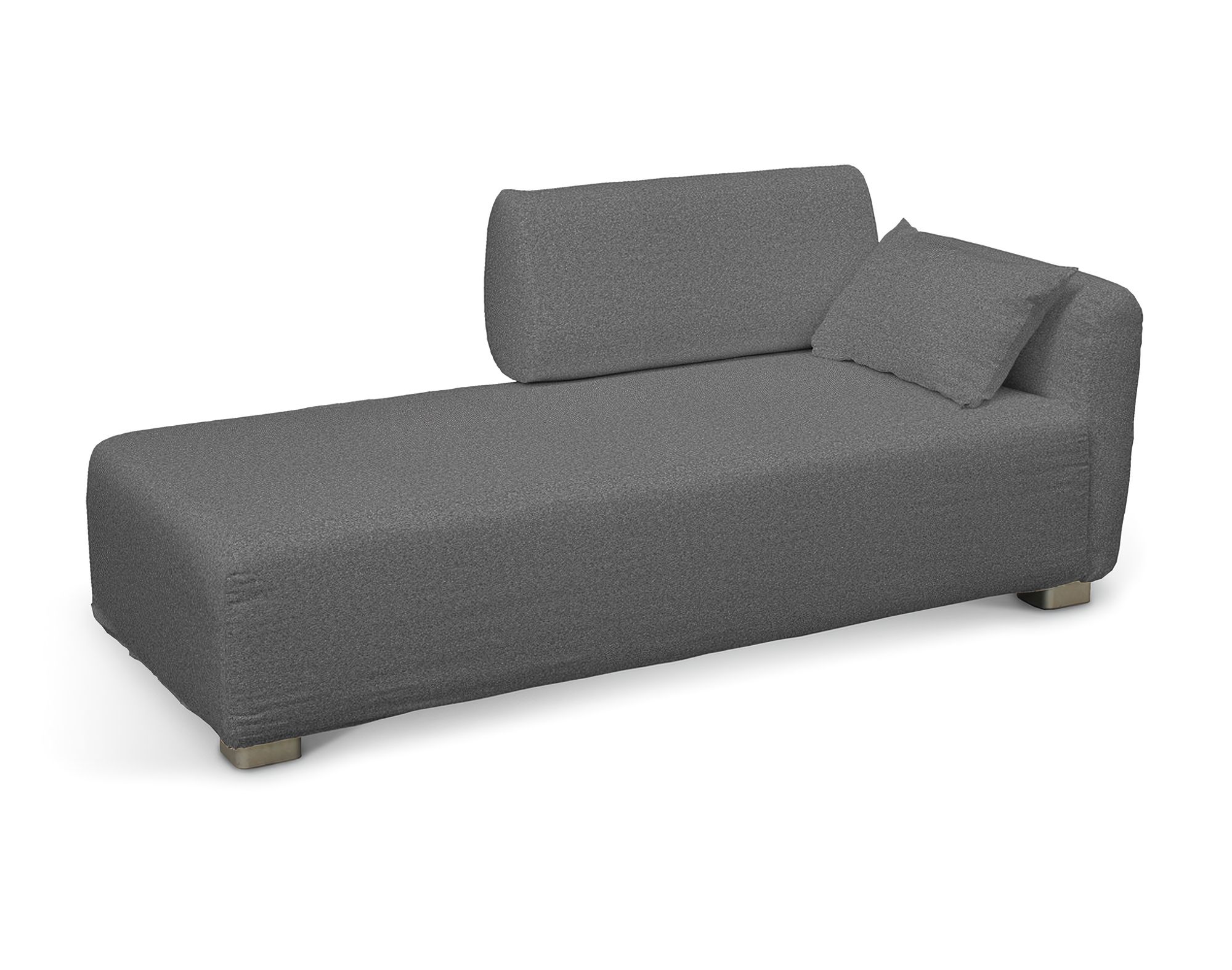 Bezug für Mysinge Recamiere Sofa Farbe grau Stoff strukturiert