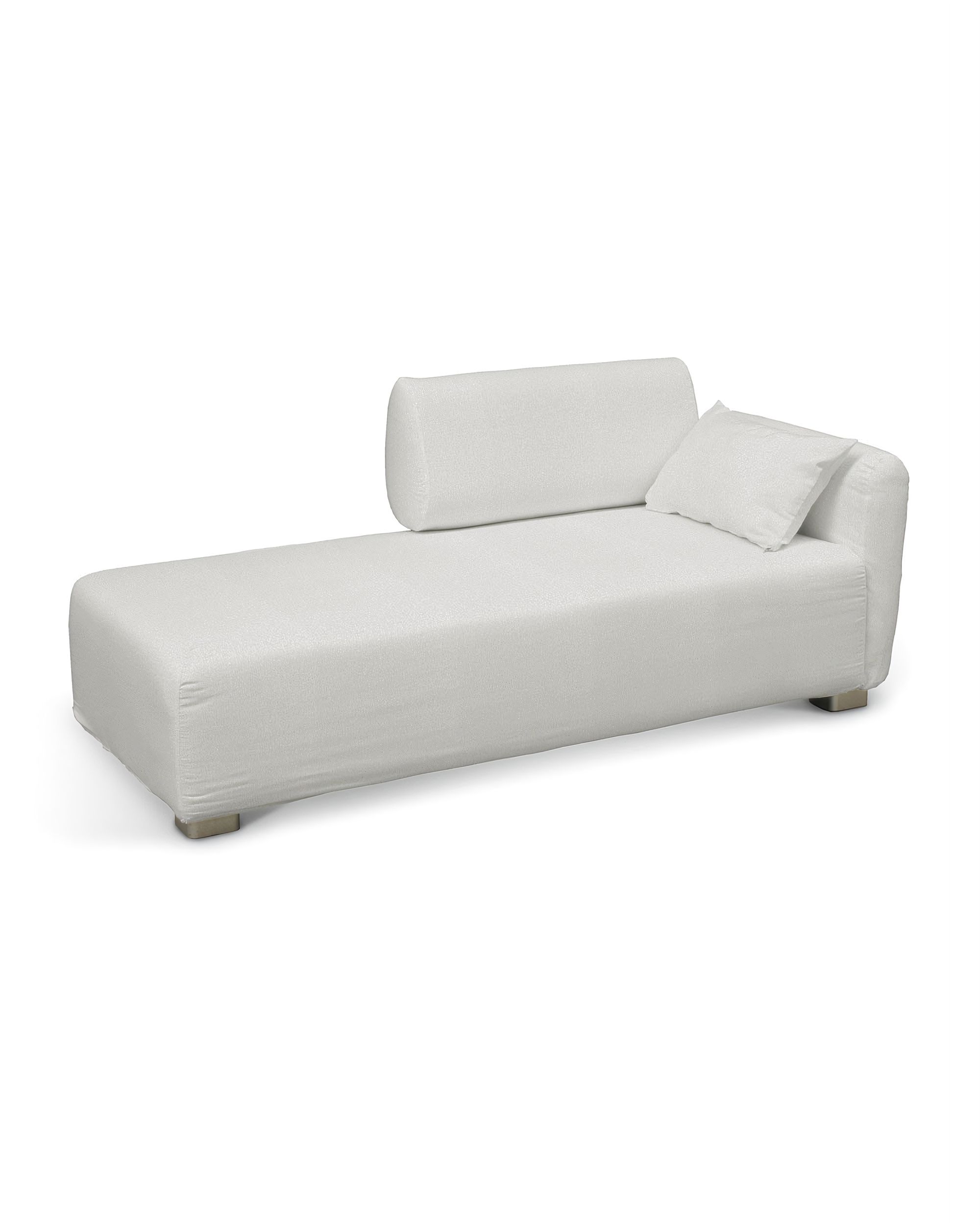 Bezug für Mysinge Recamiere Sofa Farbe creme Stoff strukturiert