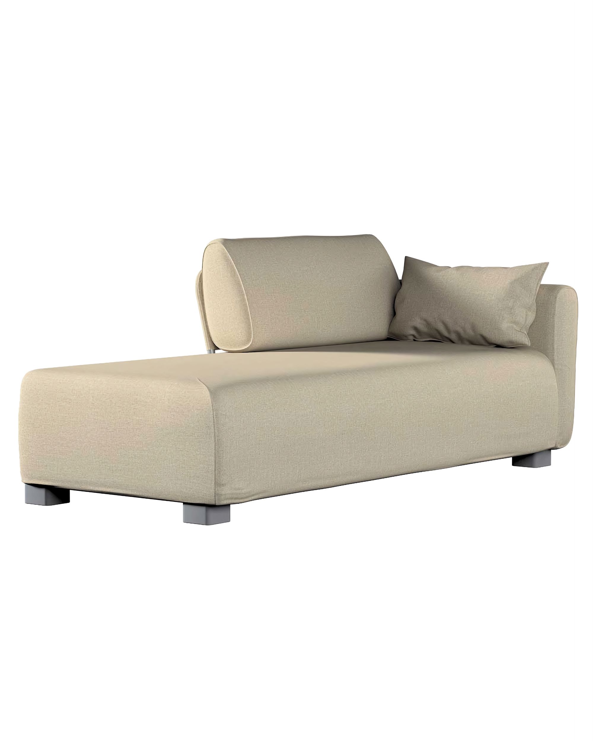 Bezug für Mysinge Recamiere Sofa Farbe beige Stoff strukturiert