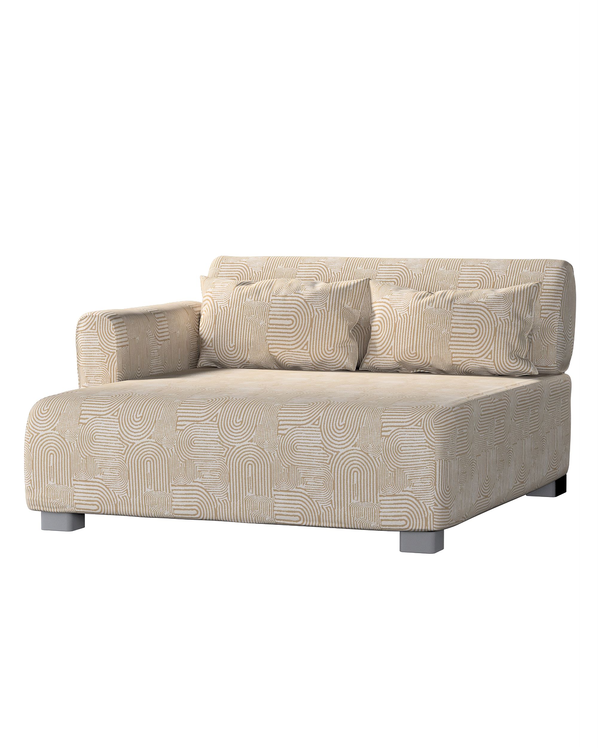 Bezug für Mysinge Sessel Farbe beige Stoff strukturiert, gemustert