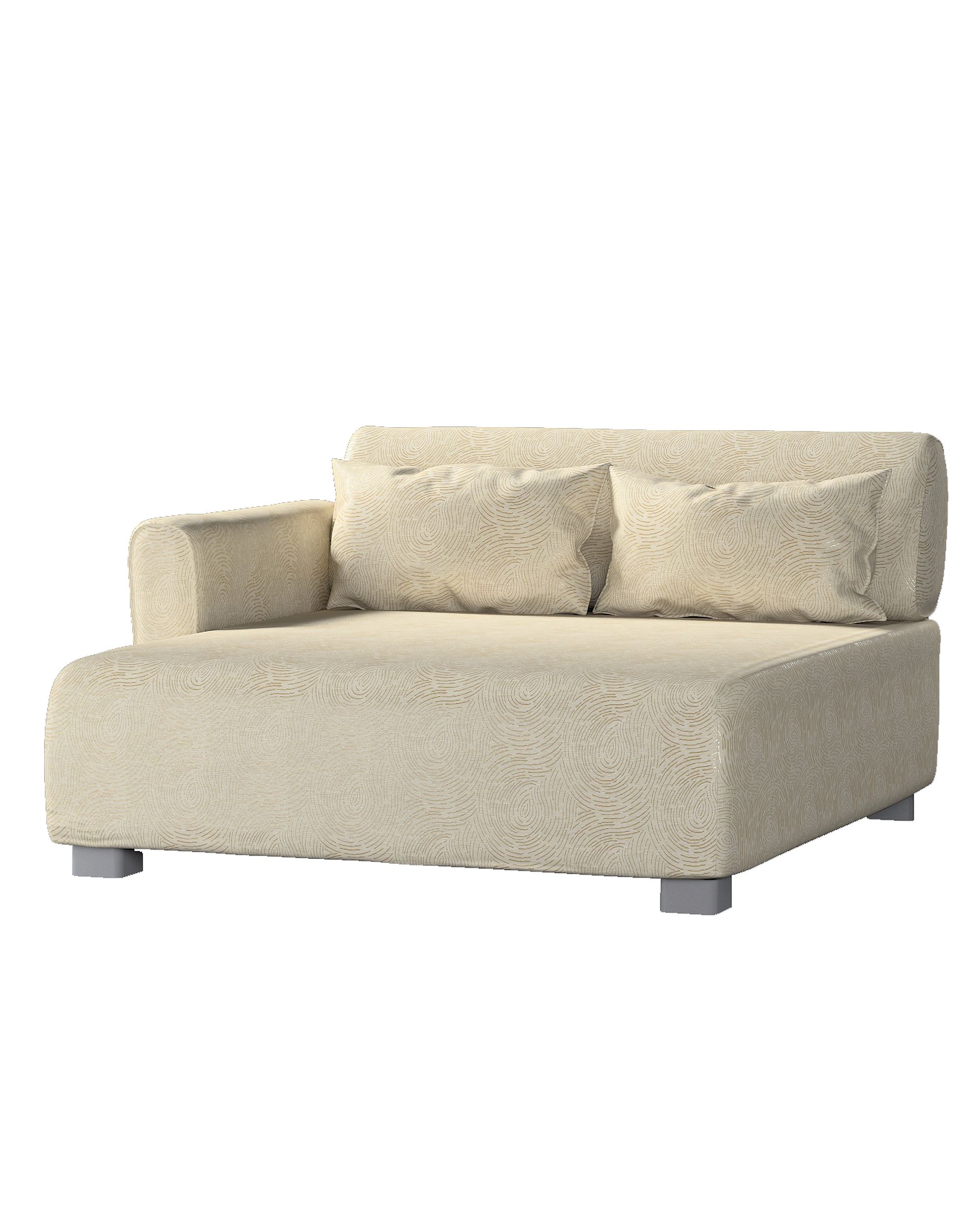 Bezug für Mysinge Sessel Farbe beige Stoff glänzend, strukturiert, gemustert