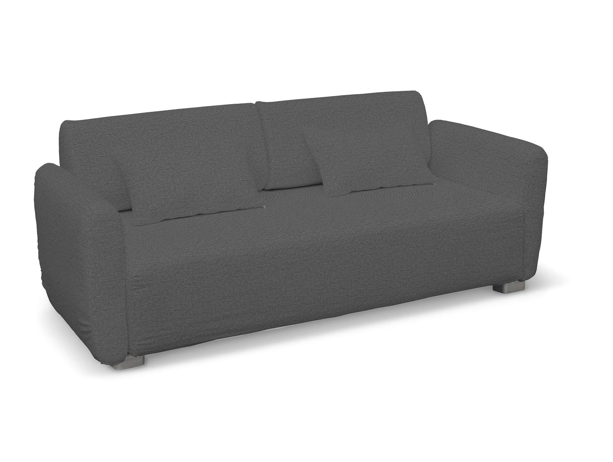 Bezug für Mysinge 2-Sitzer Sofa Farbe grau Stoff strukturiert