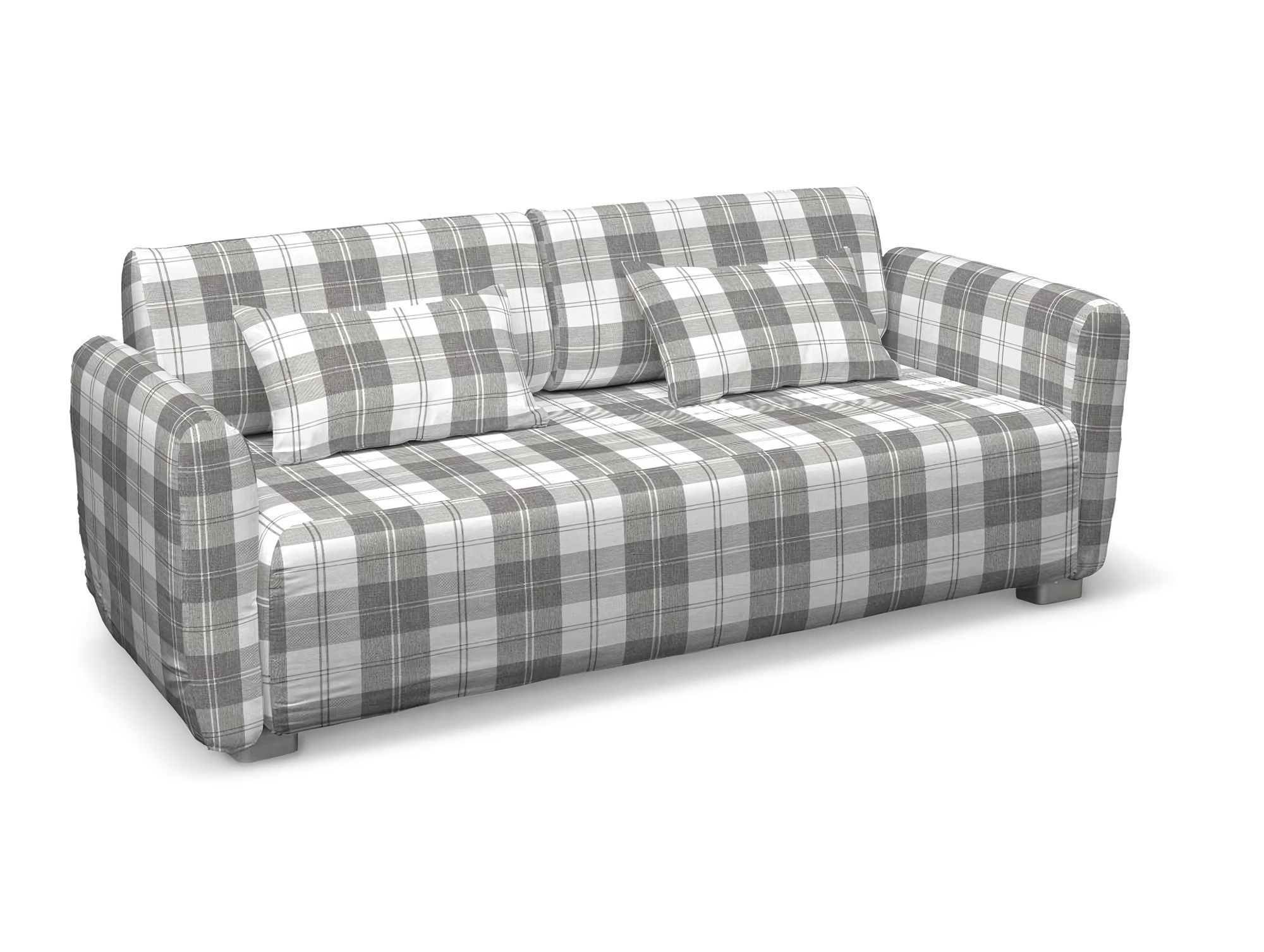 Bezug für Mysinge 2-Sitzer Sofa Farbe grau Stoff strukturiert, gemustert