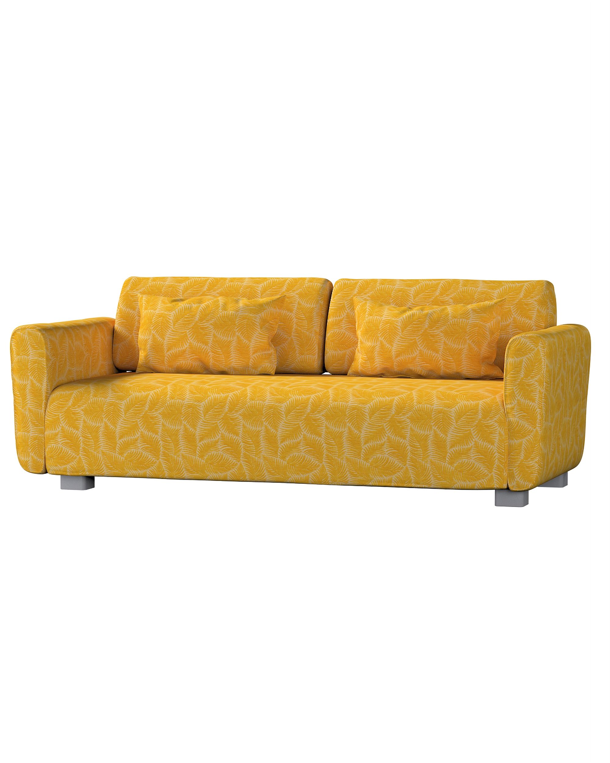 Bezug für Mysinge 2-Sitzer Sofa Farbe gelb Stoff strukturiert, gemustert