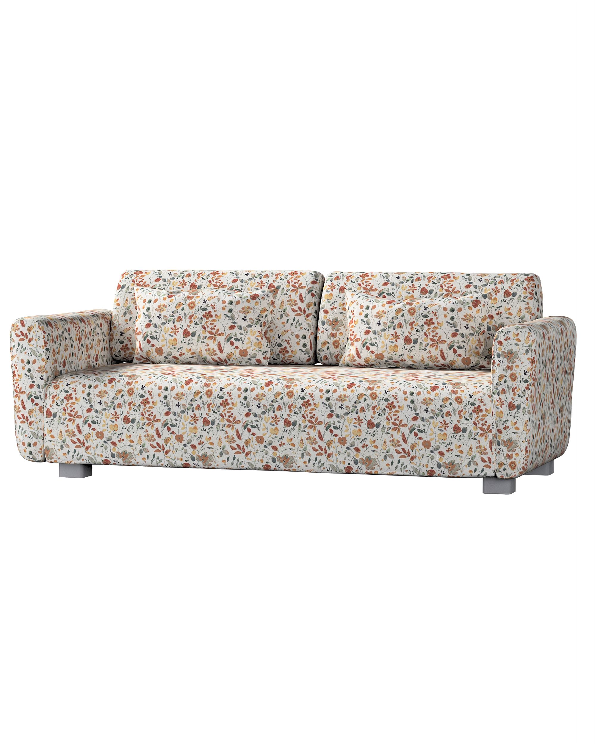 Bezug für Mysinge 2-Sitzer Sofa Farbe orange Stoff strukturiert, gemustert
