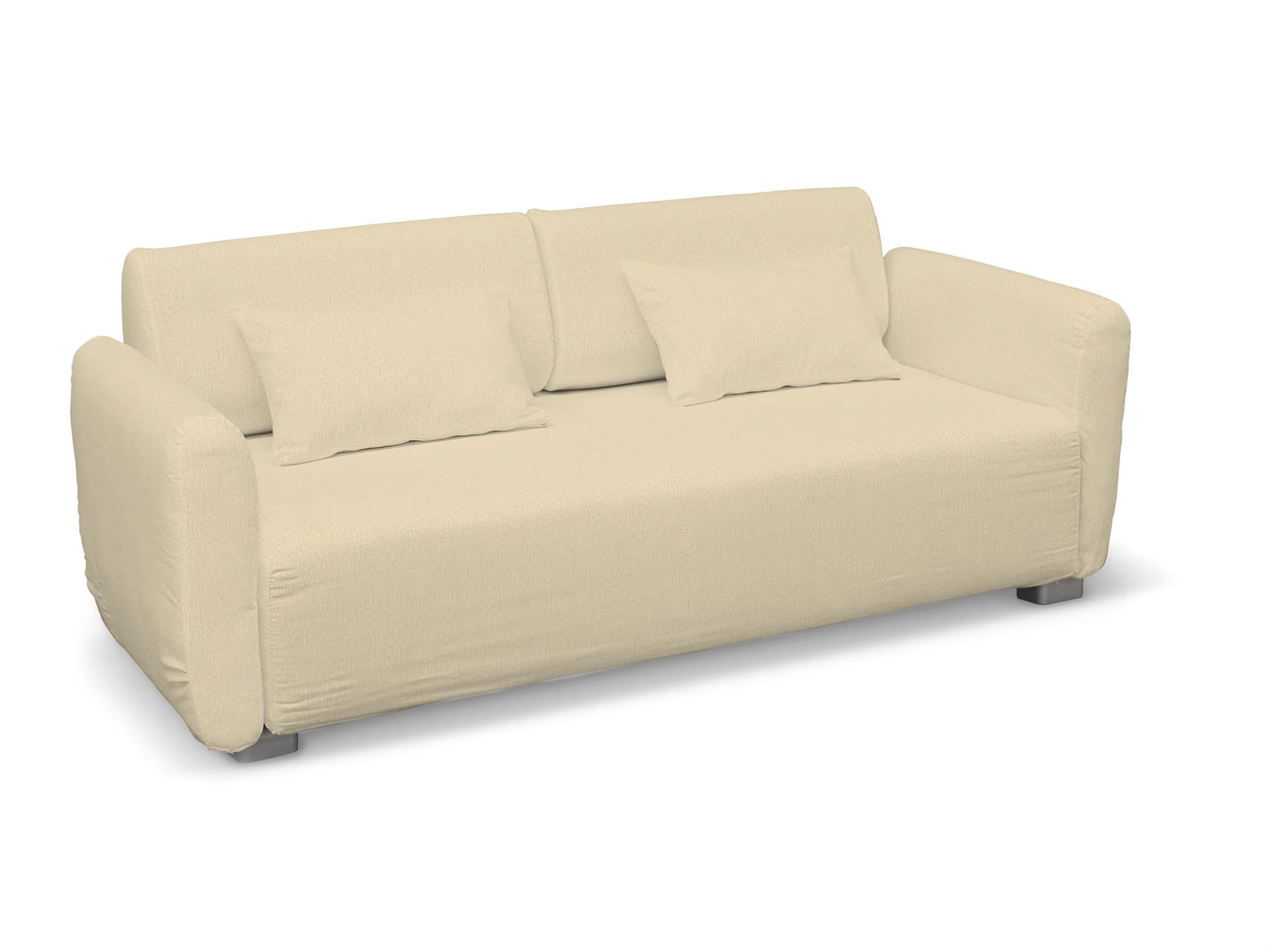 Bezug für Mysinge 2-Sitzer Sofa Farbe creme Stoff glänzend, strukturiert