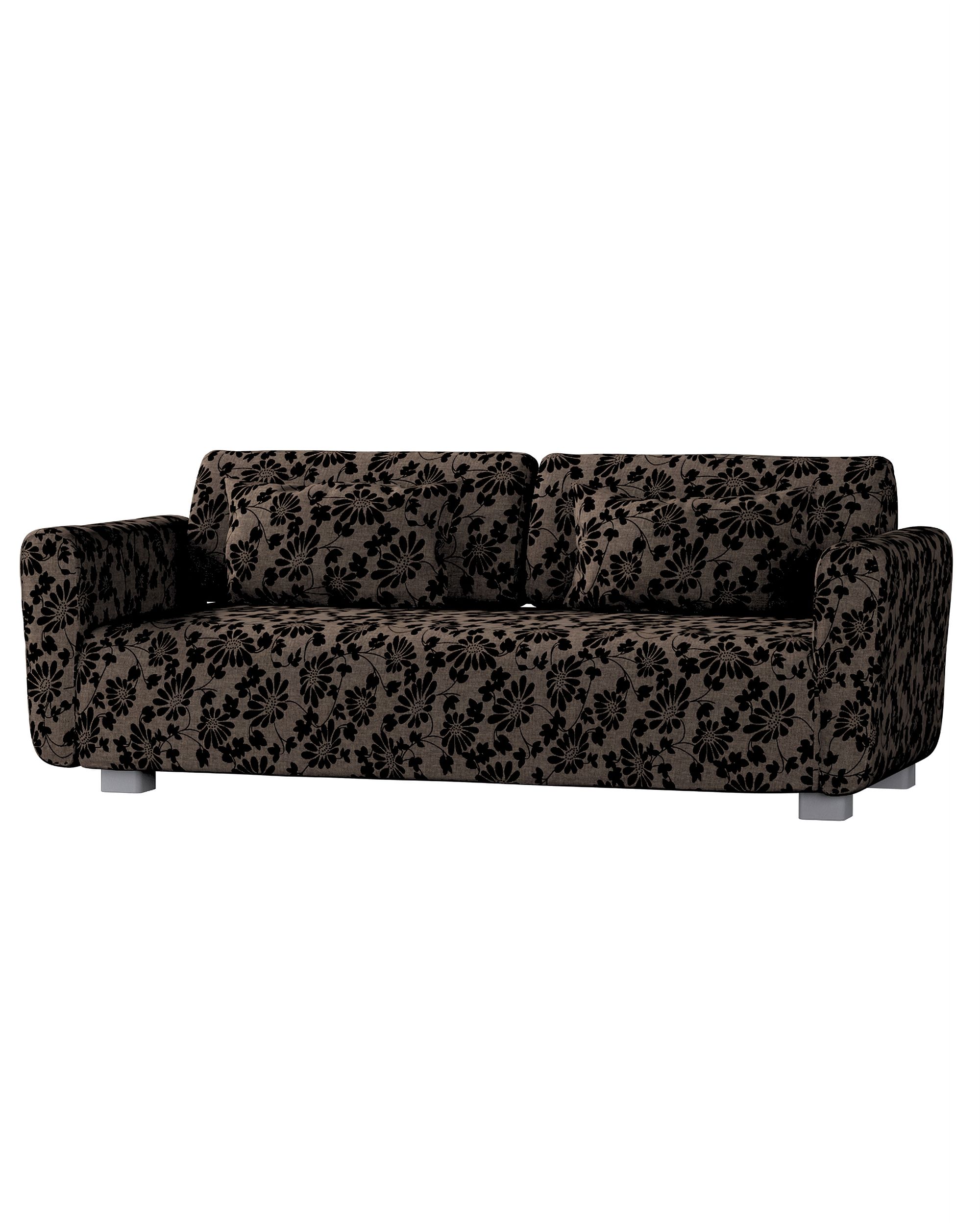 Bezug für Mysinge 2-Sitzer Sofa Farbe braun Stoff strukturiert, gemustert