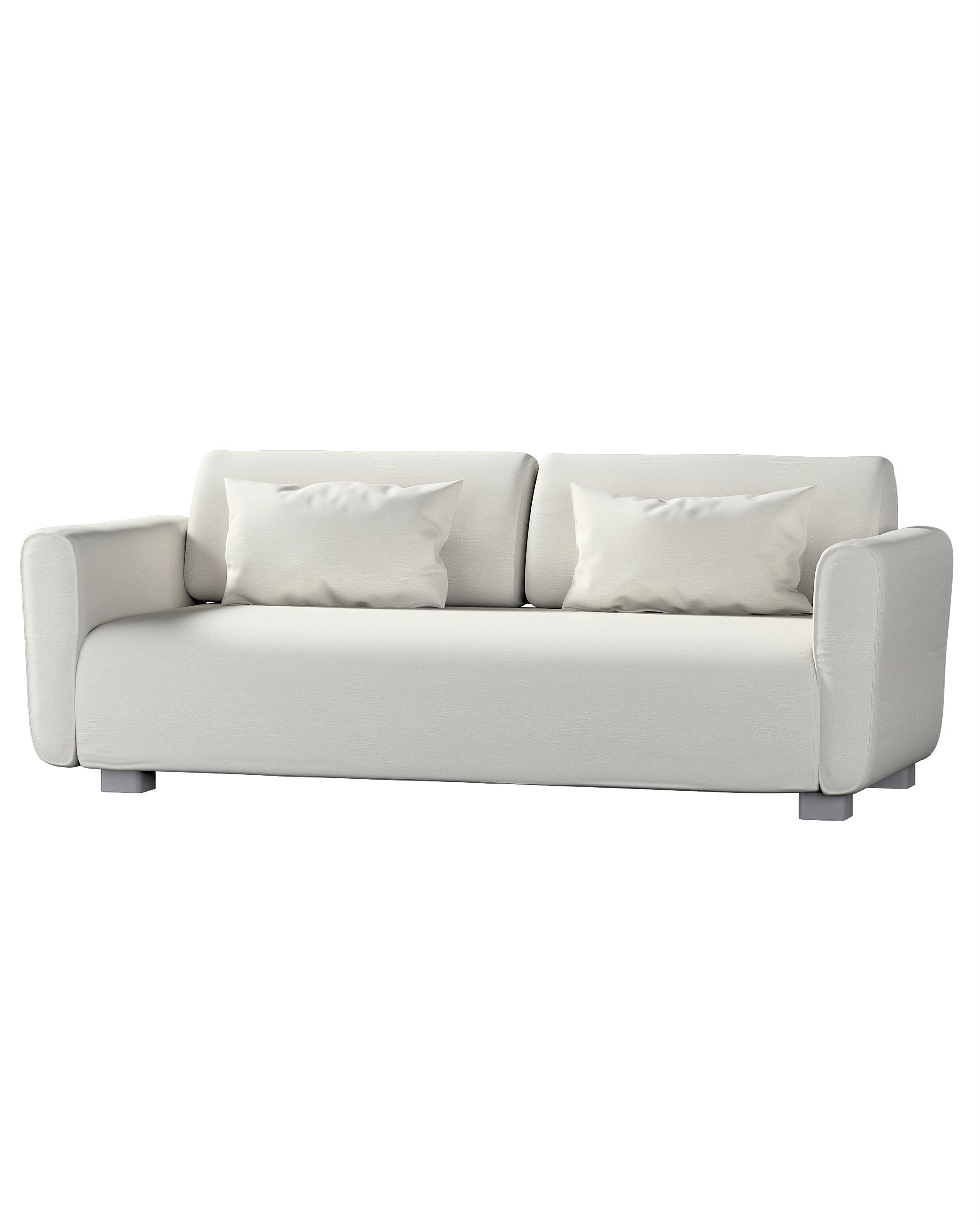 Bezug für Mysinge 2-Sitzer Sofa Farbe grau Stoff glänzend, strukturiert, samt