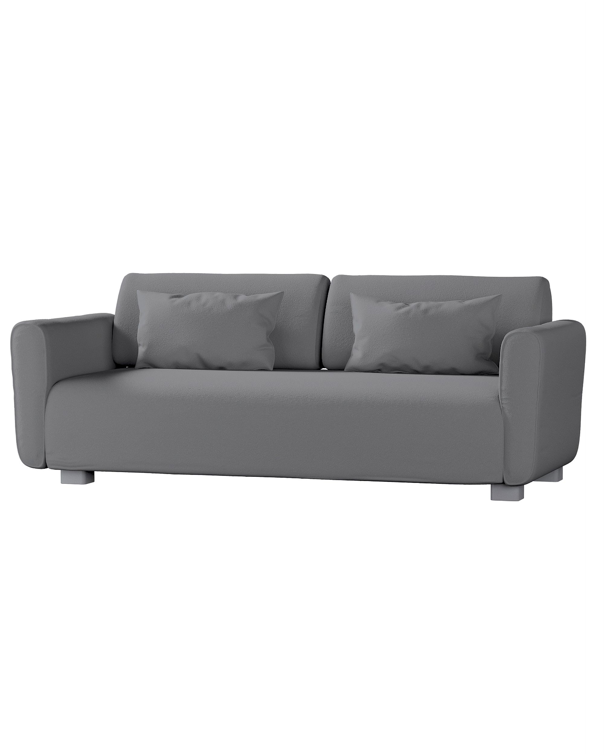 Bezug für Mysinge 2-Sitzer Sofa Farbe grau Stoff strukturiert