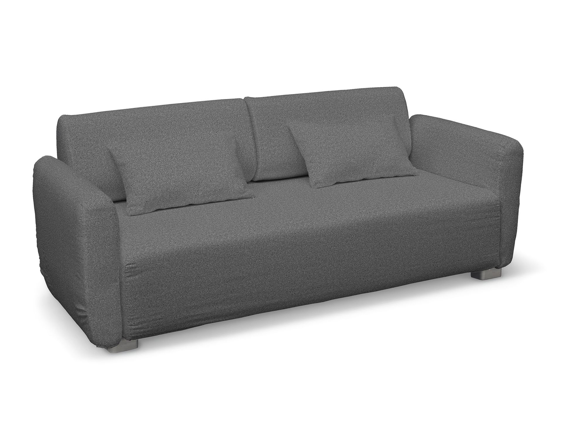 Bezug für Mysinge 2-Sitzer Sofa Farbe grau Stoff strukturiert