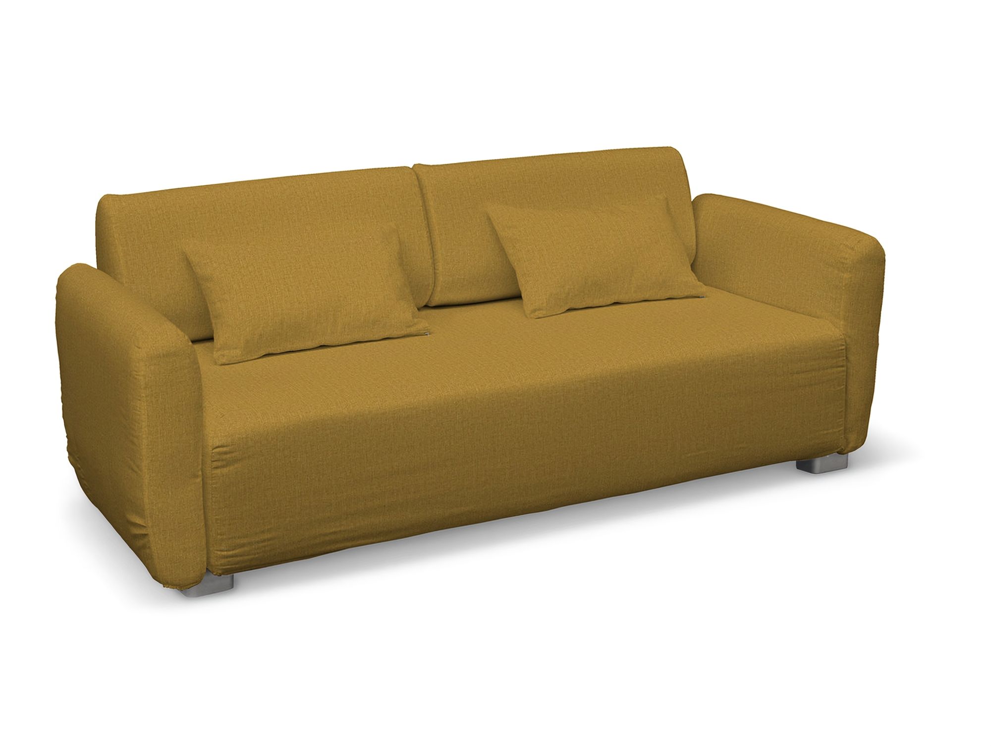 Bezug für Mysinge 2-Sitzer Sofa Farbe gelb Stoff strukturiert
