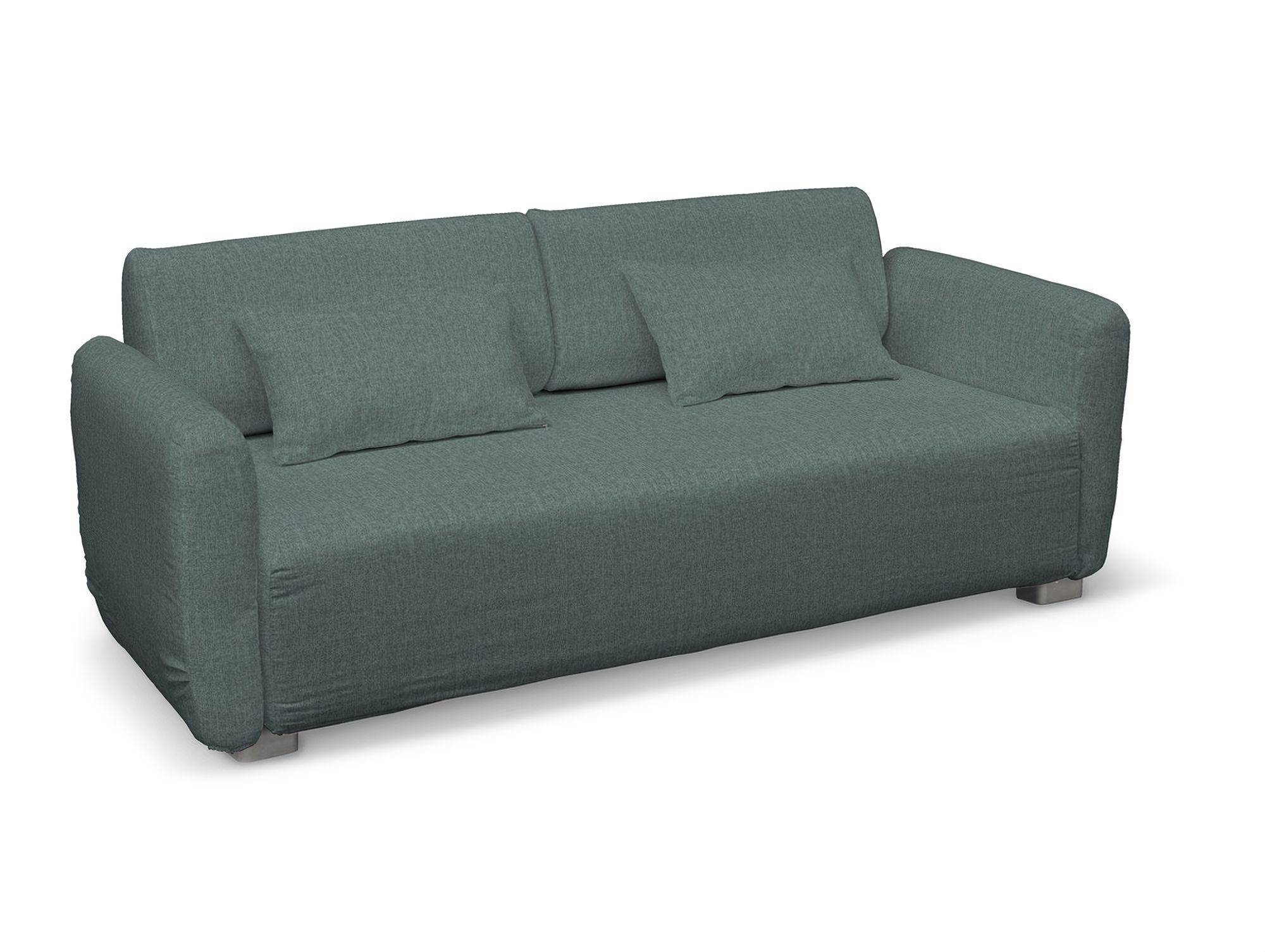 Bezug für Mysinge 2-Sitzer Sofa Farbe blau Stoff strukturiert