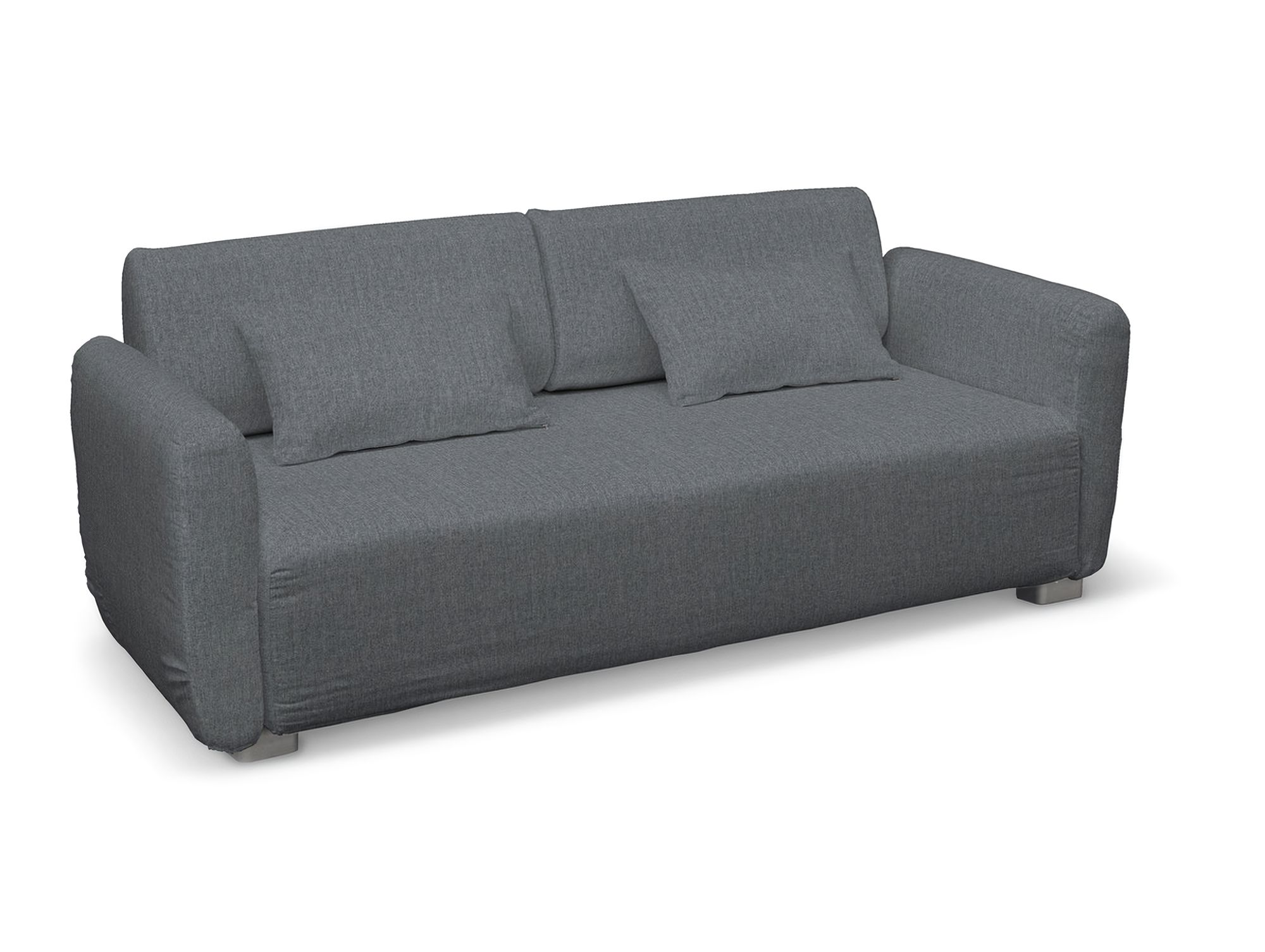 Bezug für Mysinge 2-Sitzer Sofa Farbe grau Stoff strukturiert